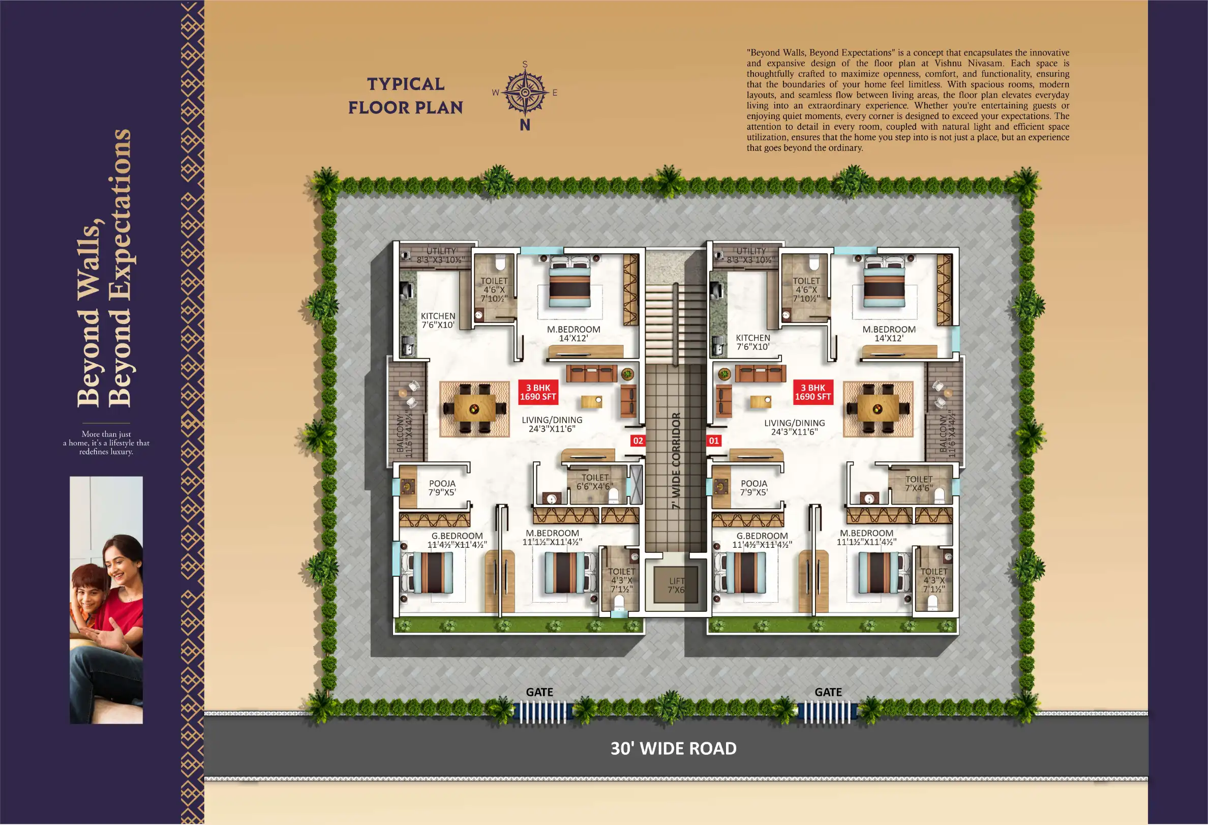 Vishnu Heights Floor Plans & Layout
