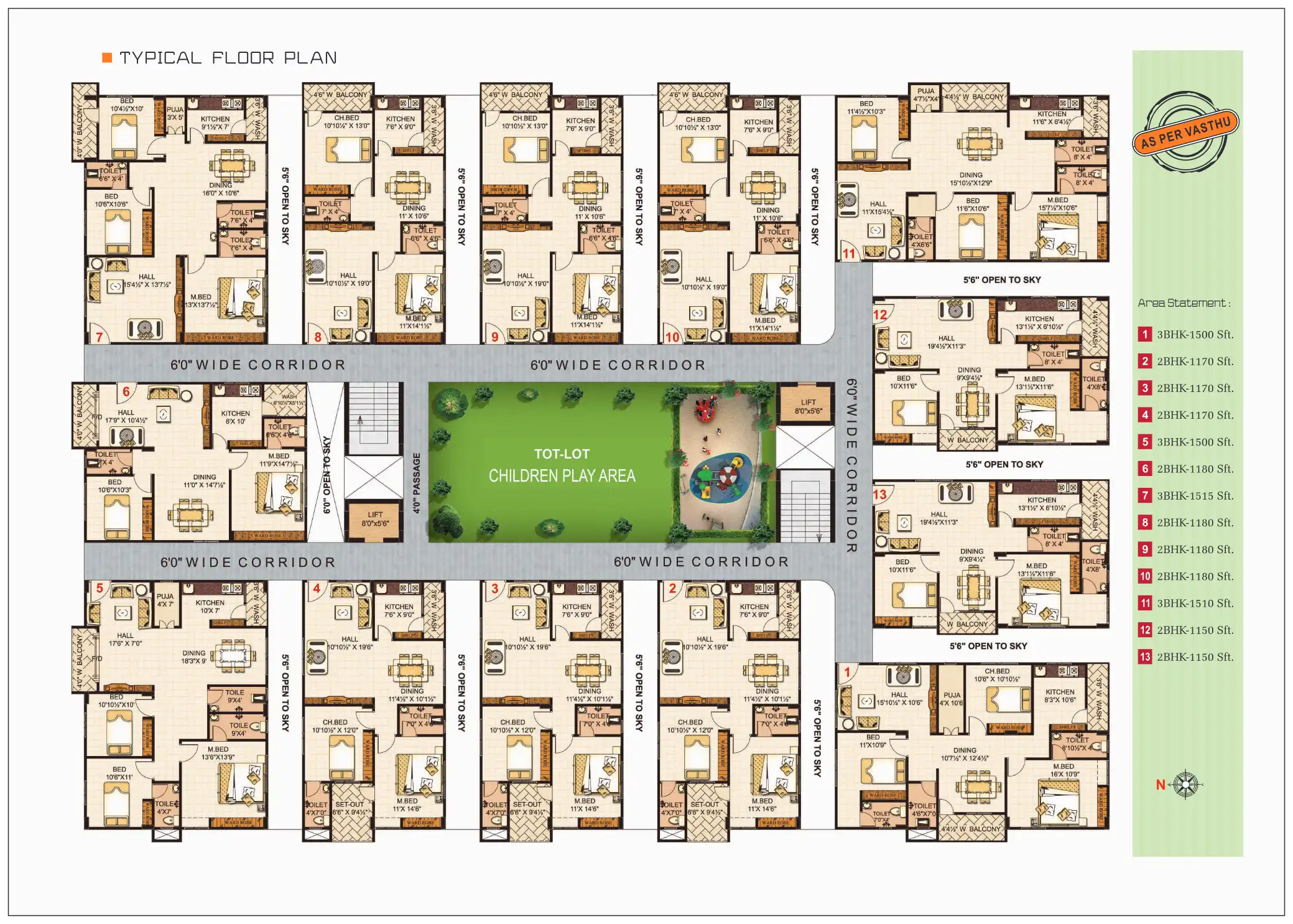 Venkateshwara Lake View Floor Plans & Layout