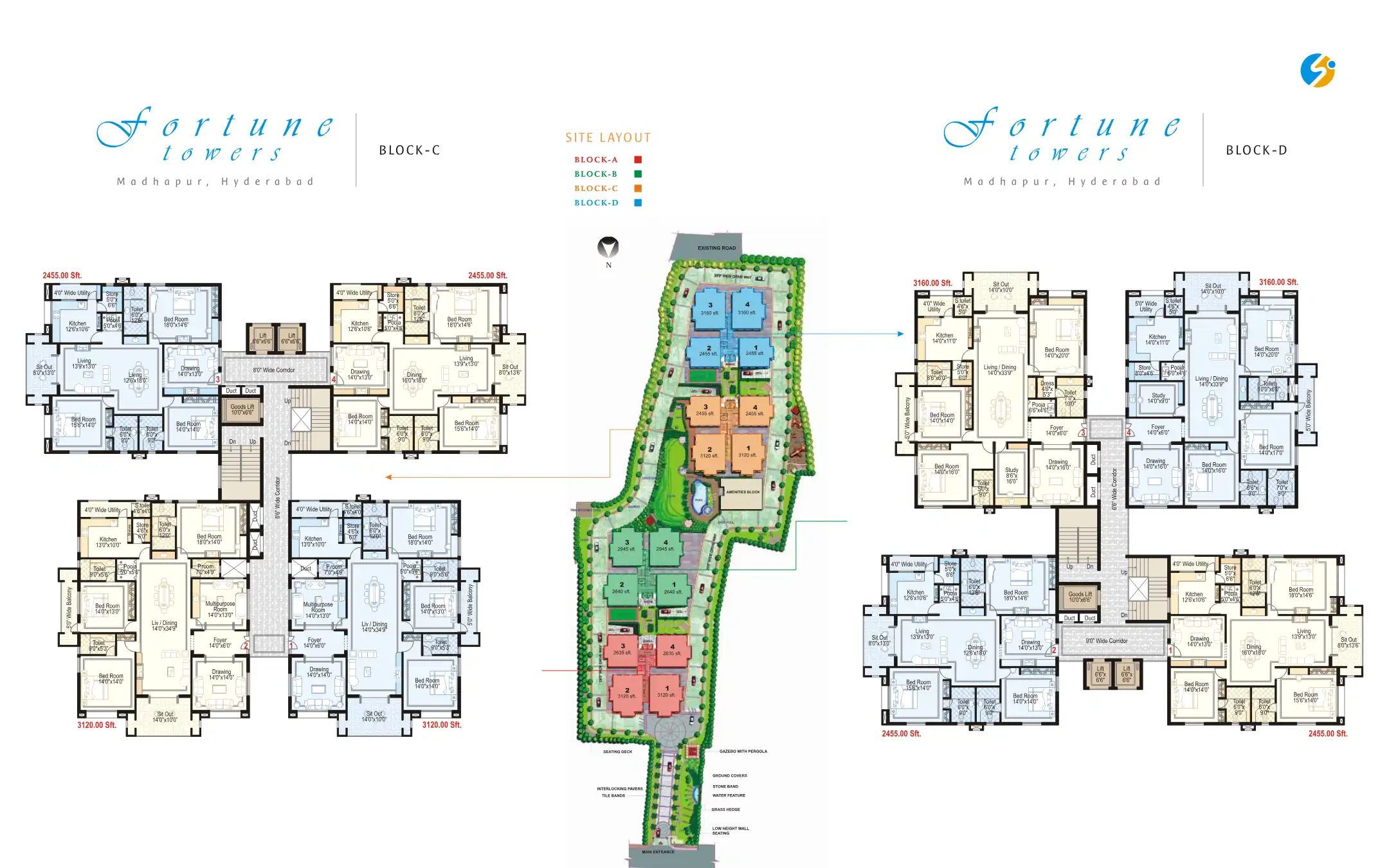 Fortune Cyber Floor Plans & Layout