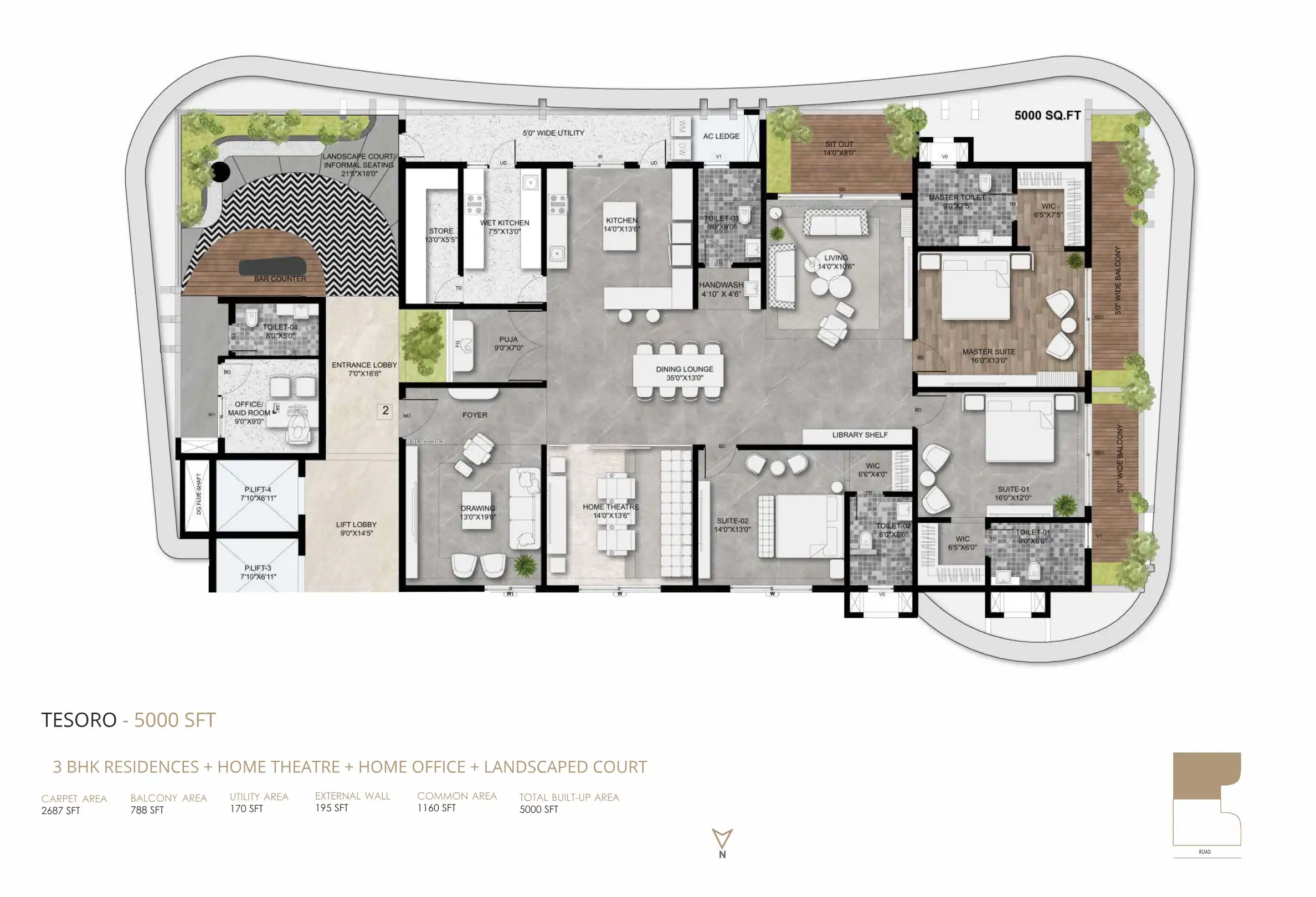 Vaishnavi Houdini Floor Plans & Layout