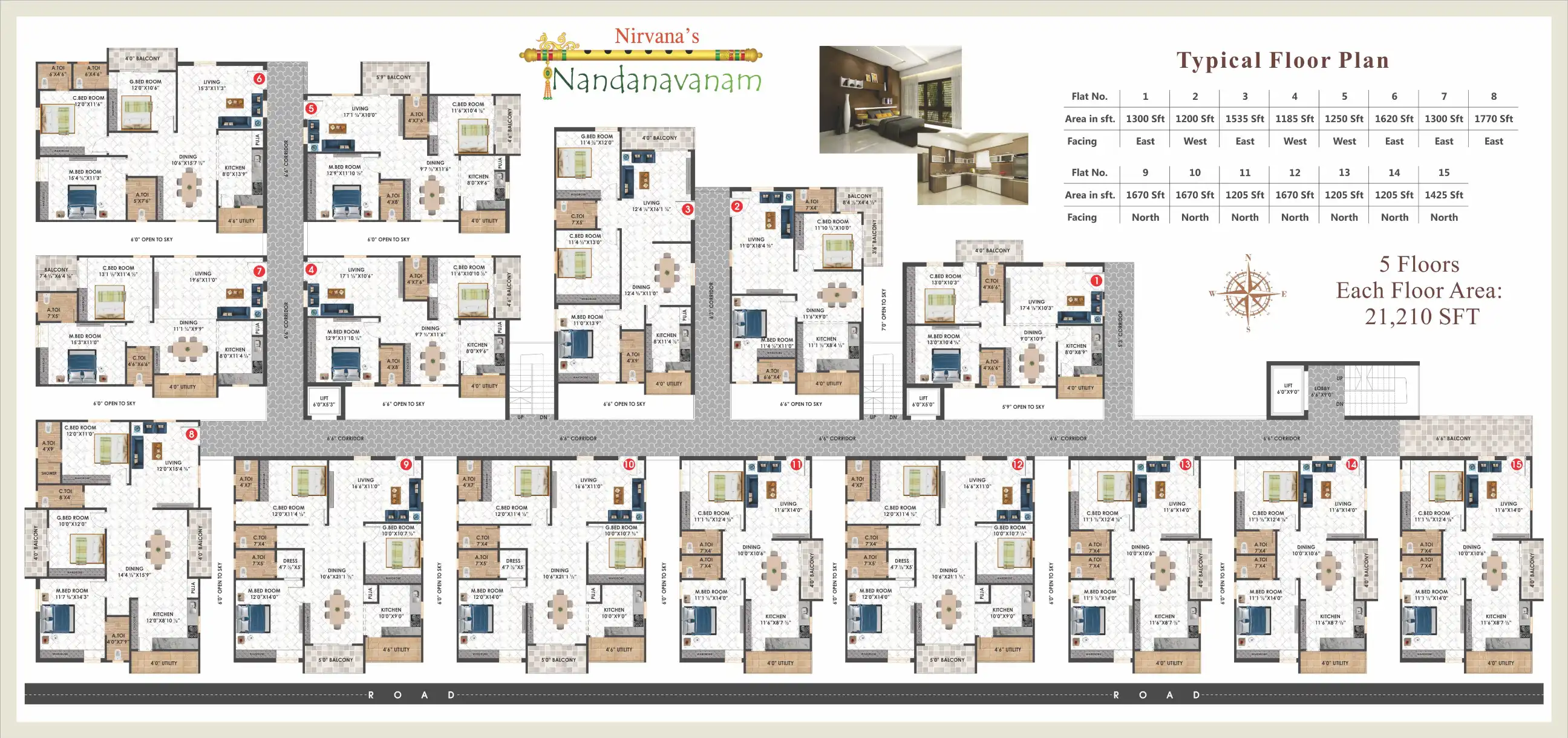 Nandanavanam Floor Plans & Layout