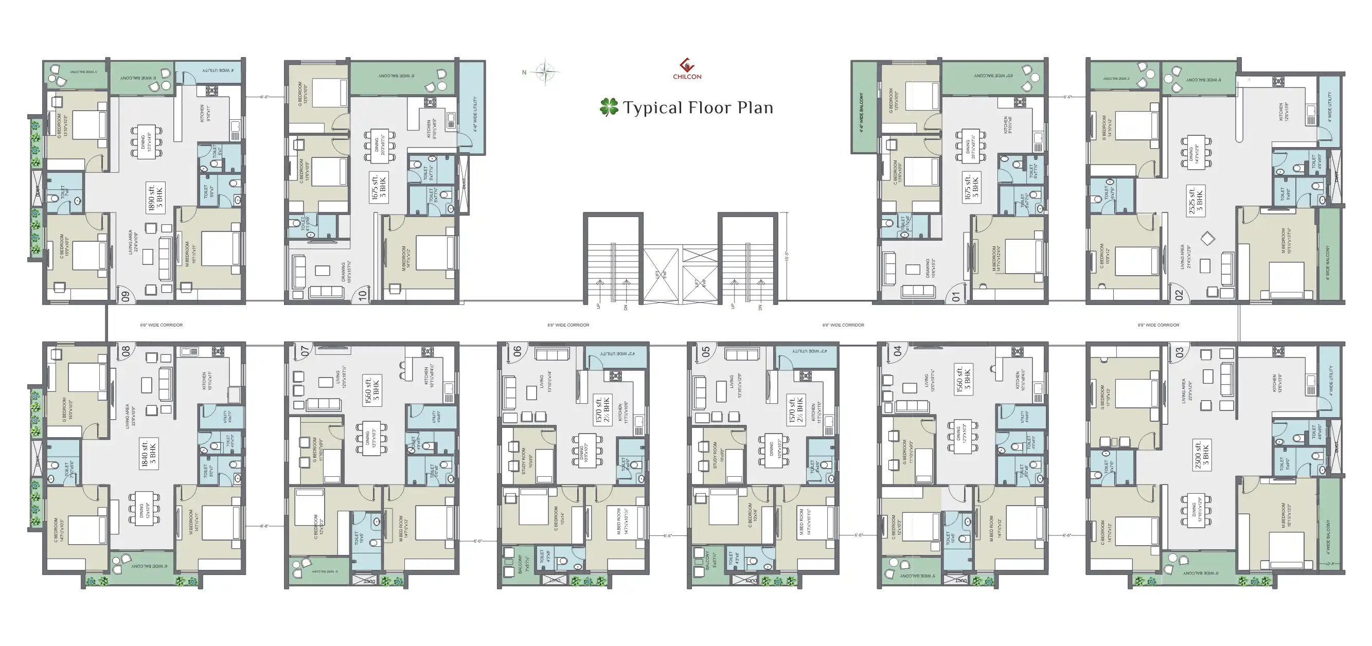 Chilcon Mayan Floor Plans & Layout