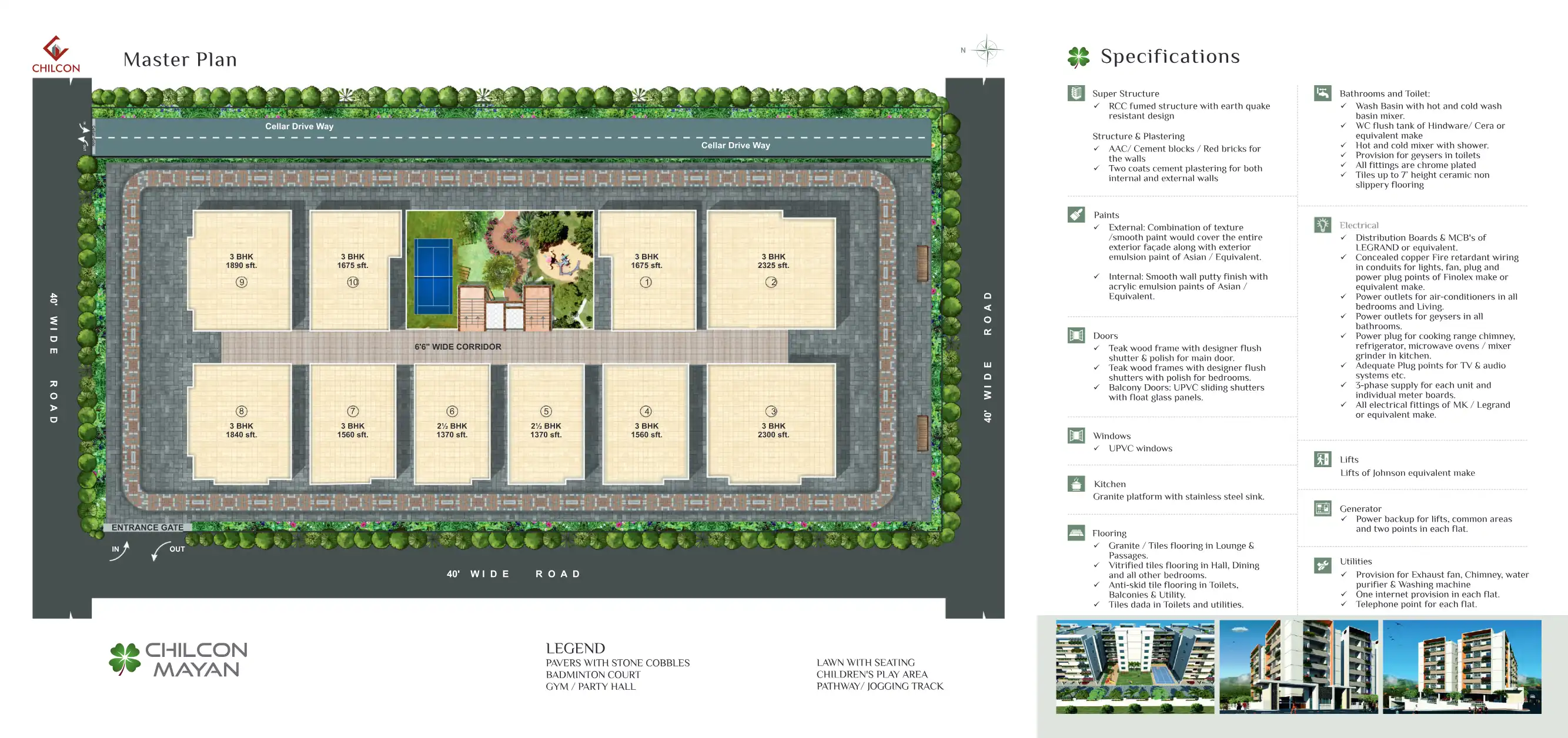 Chilcon Mayan Floor Plans & Layout