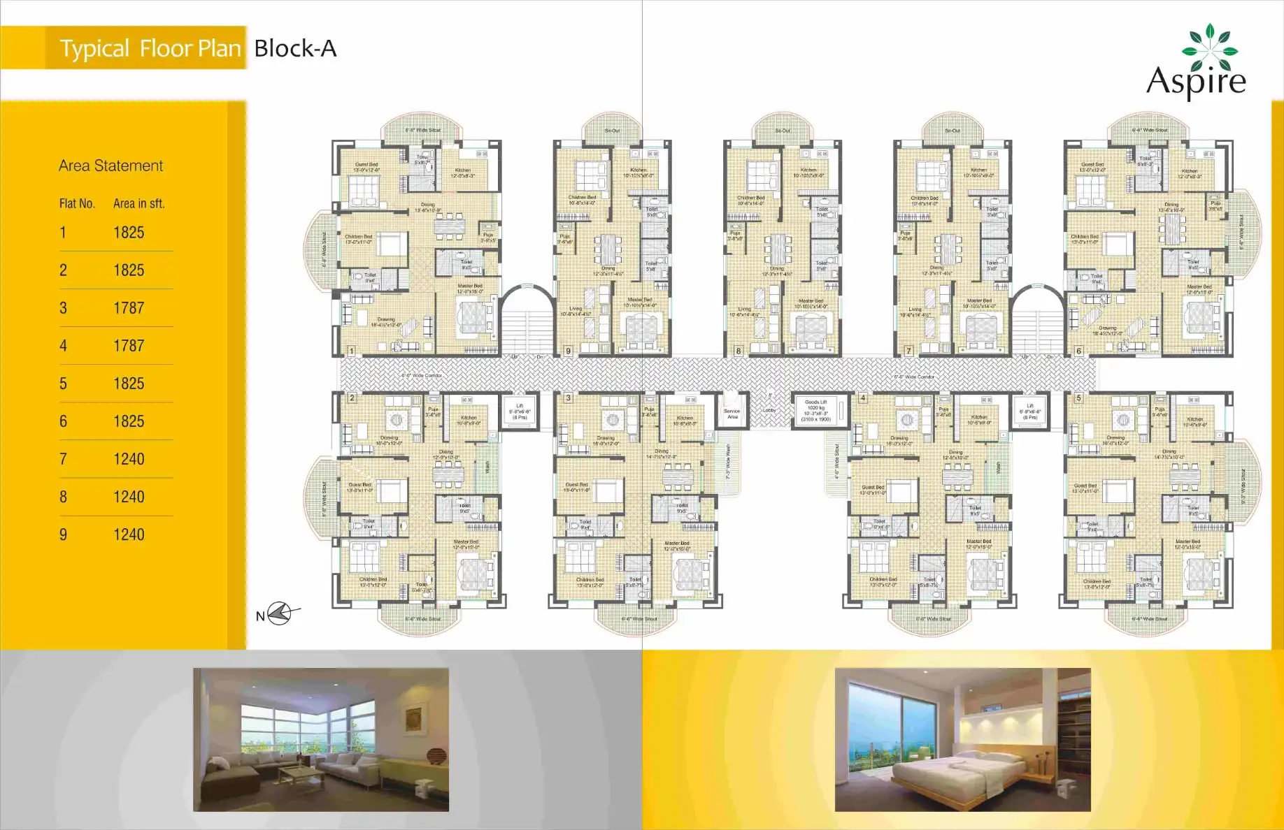 Aspire Block - A Floor Plans & Layout