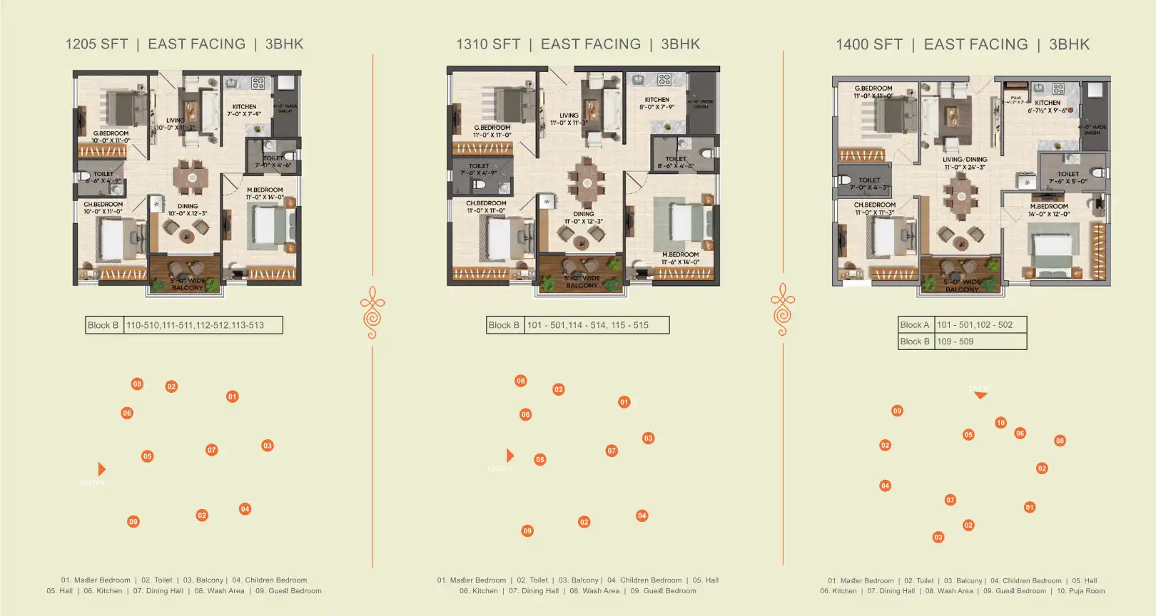 Akash Block Floor Plans & Layout