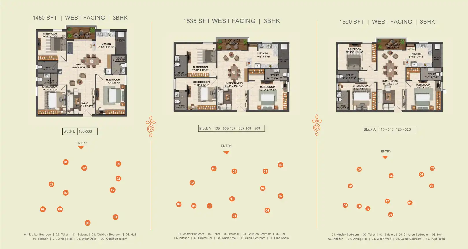 Akash Block Floor Plans & Layout
