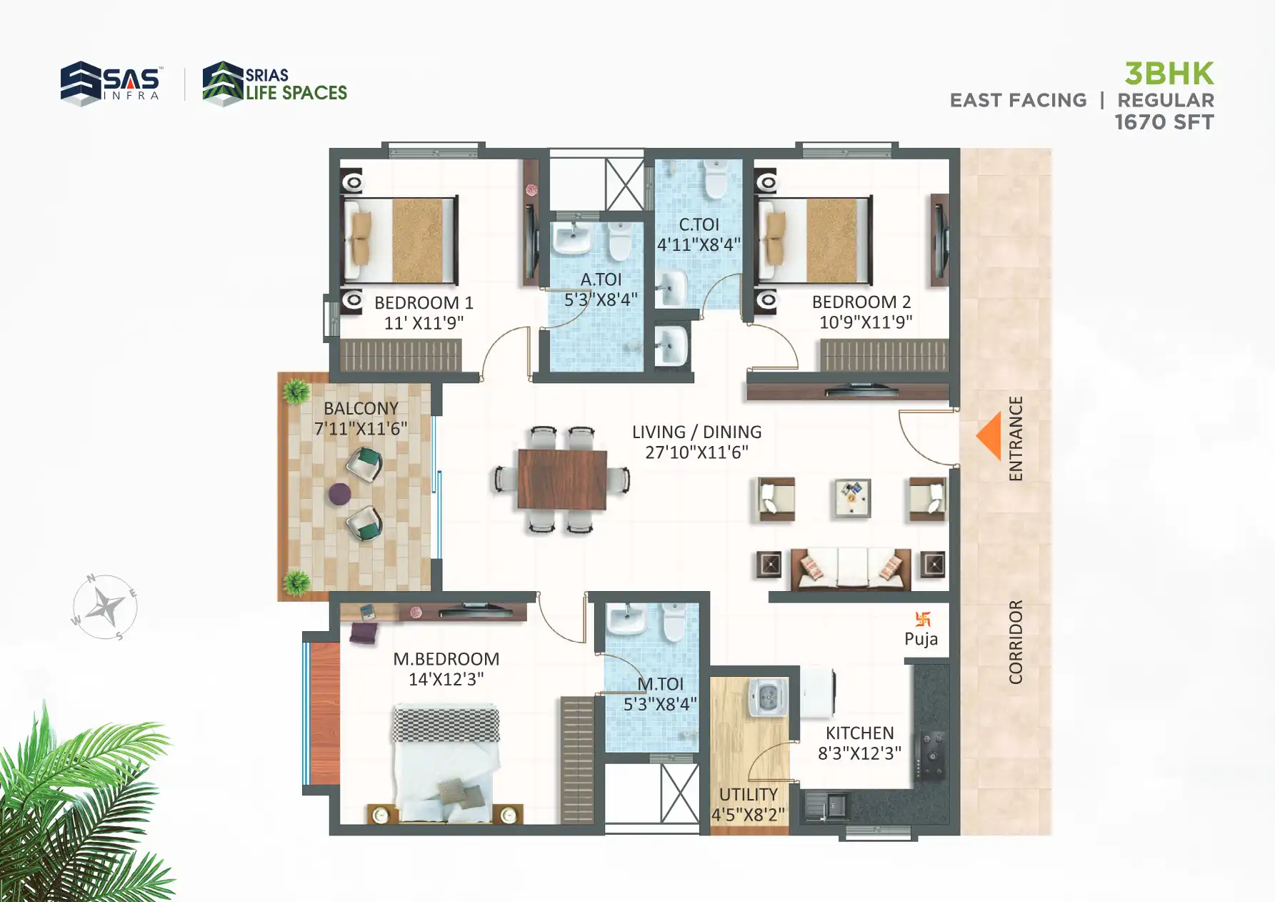 Sri Lvrs Tiara Floor Plans & Layout