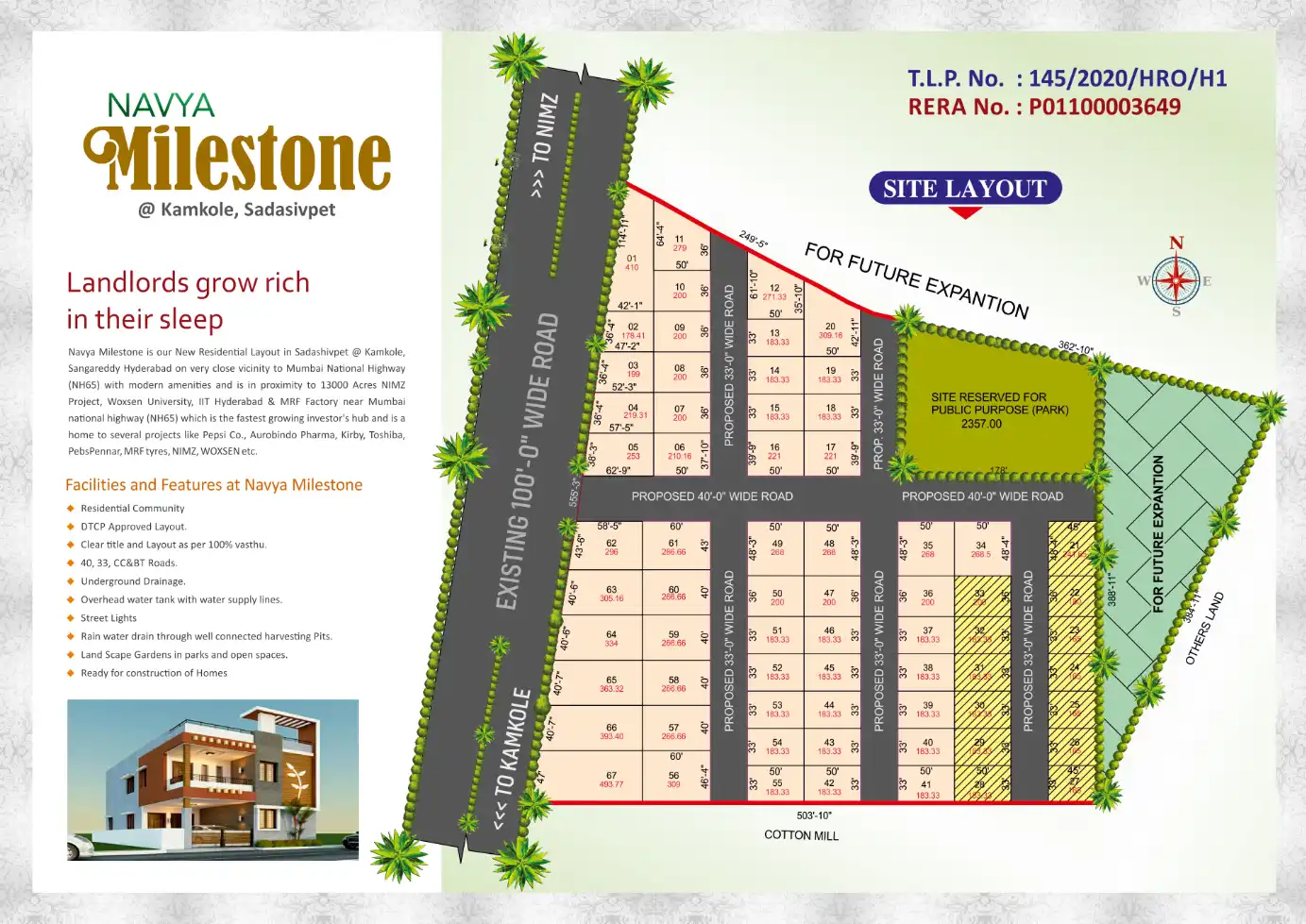 Navya Mile Stone Floor Plans & Layout