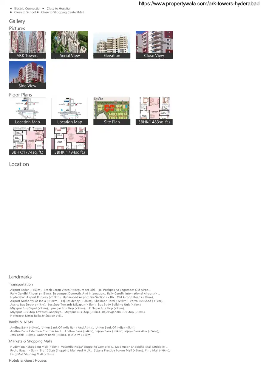 RK Towers Floor Plans & Layout
