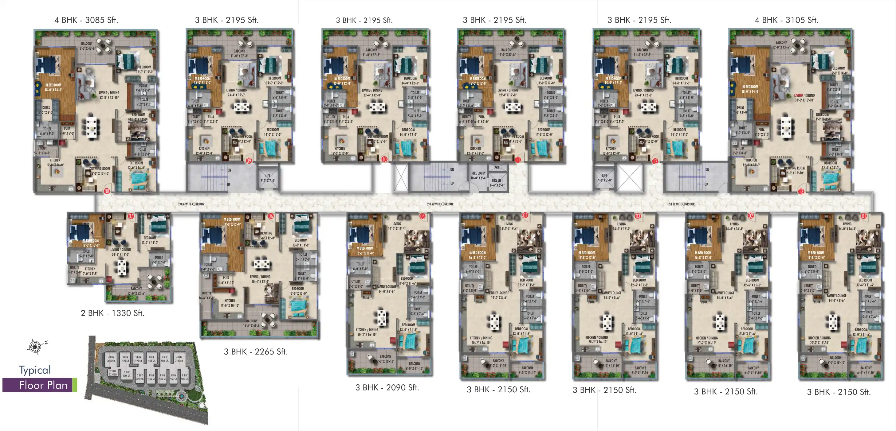 Cadol Mysa Floor Plans & Layout