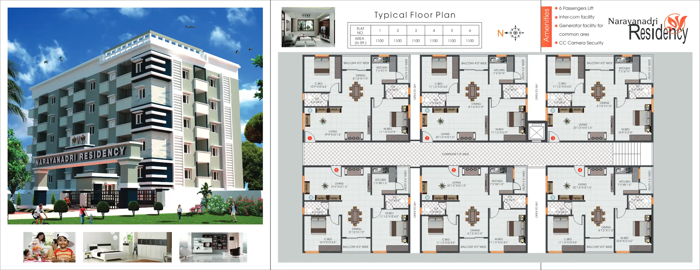 Narayanadri - 1 Floor Plans & Layout