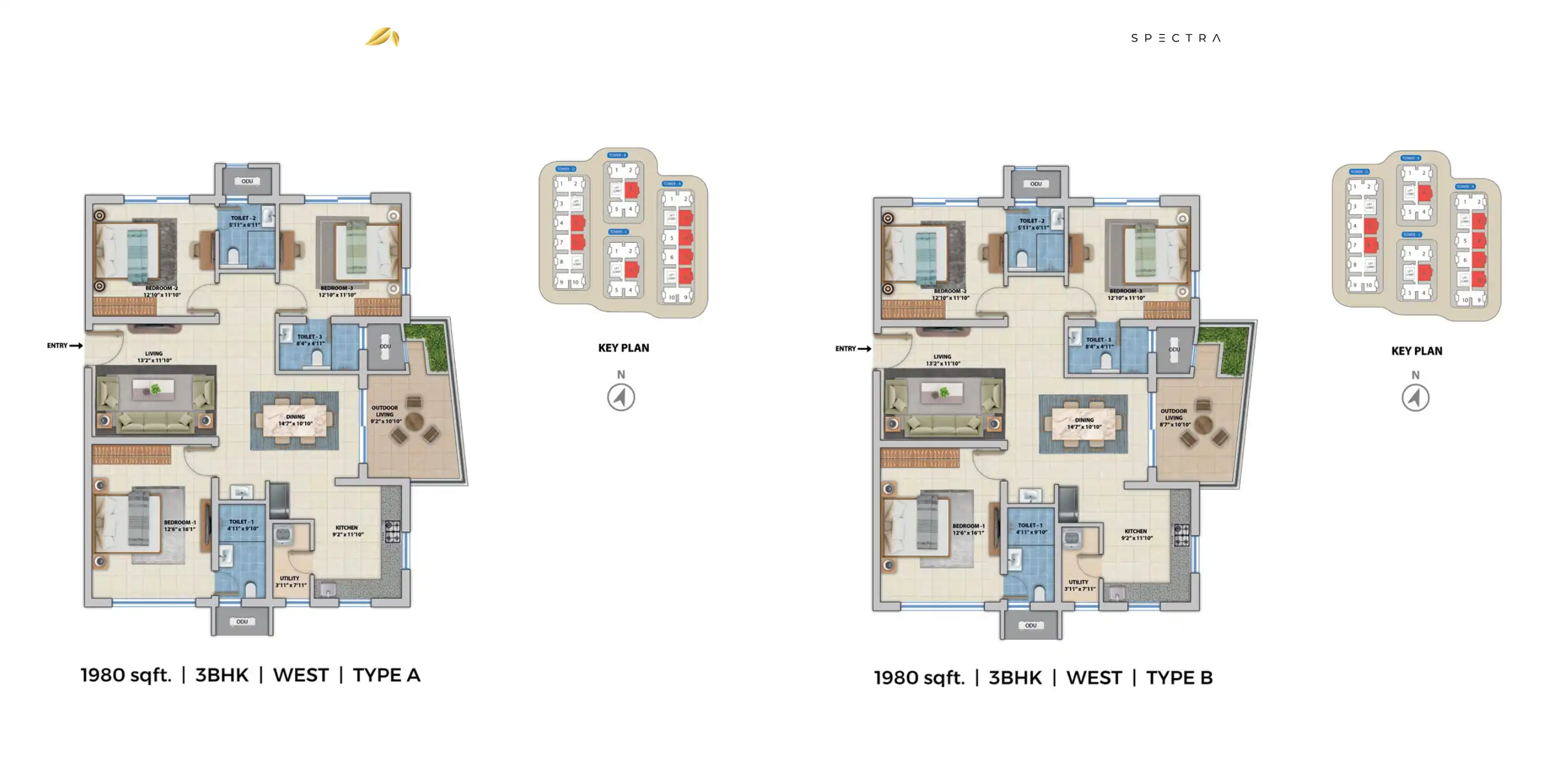 Spectra Tech Towers Floor Plans & Layout