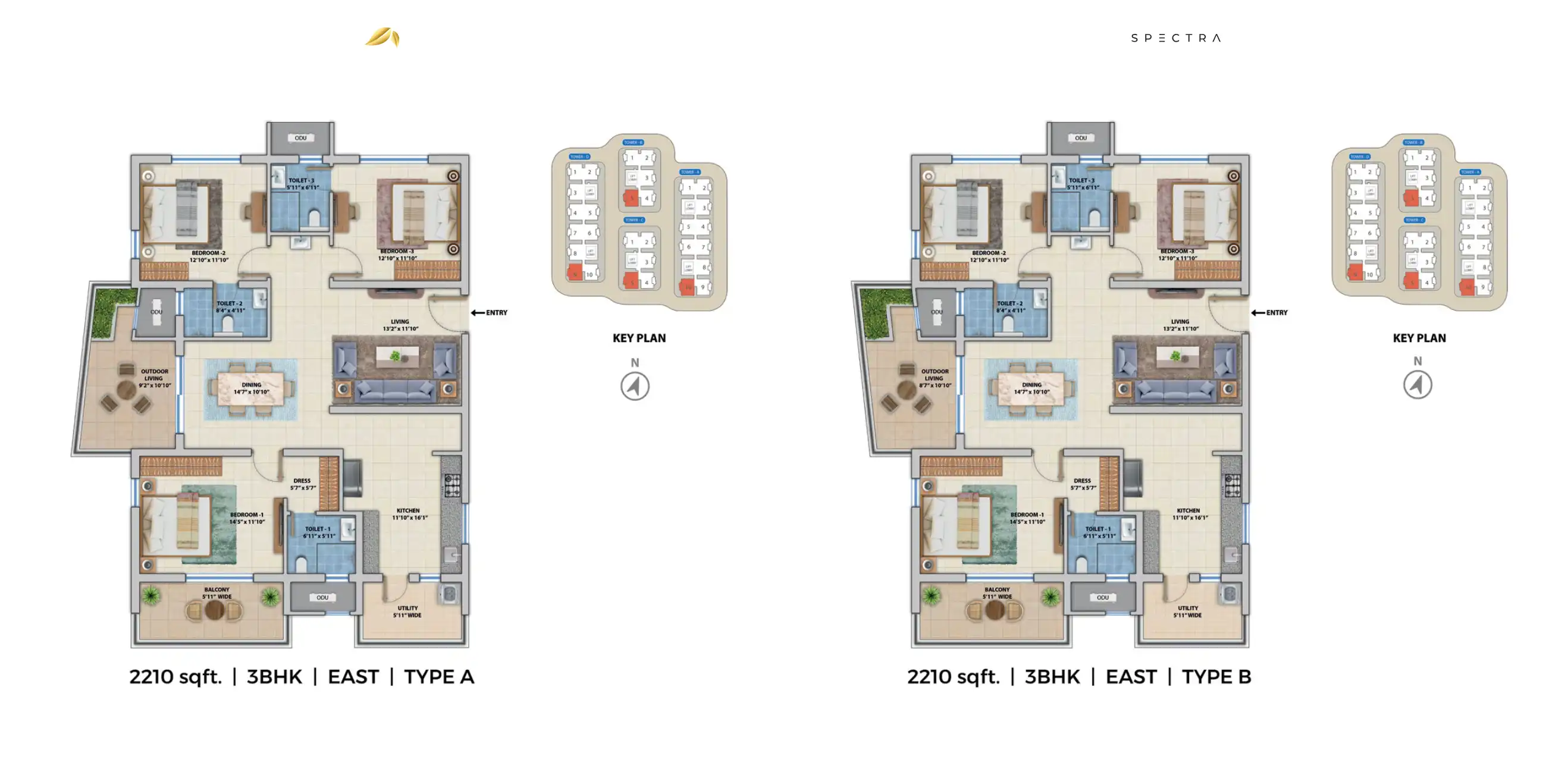 Spectra Tech Towers Floor Plans & Layout