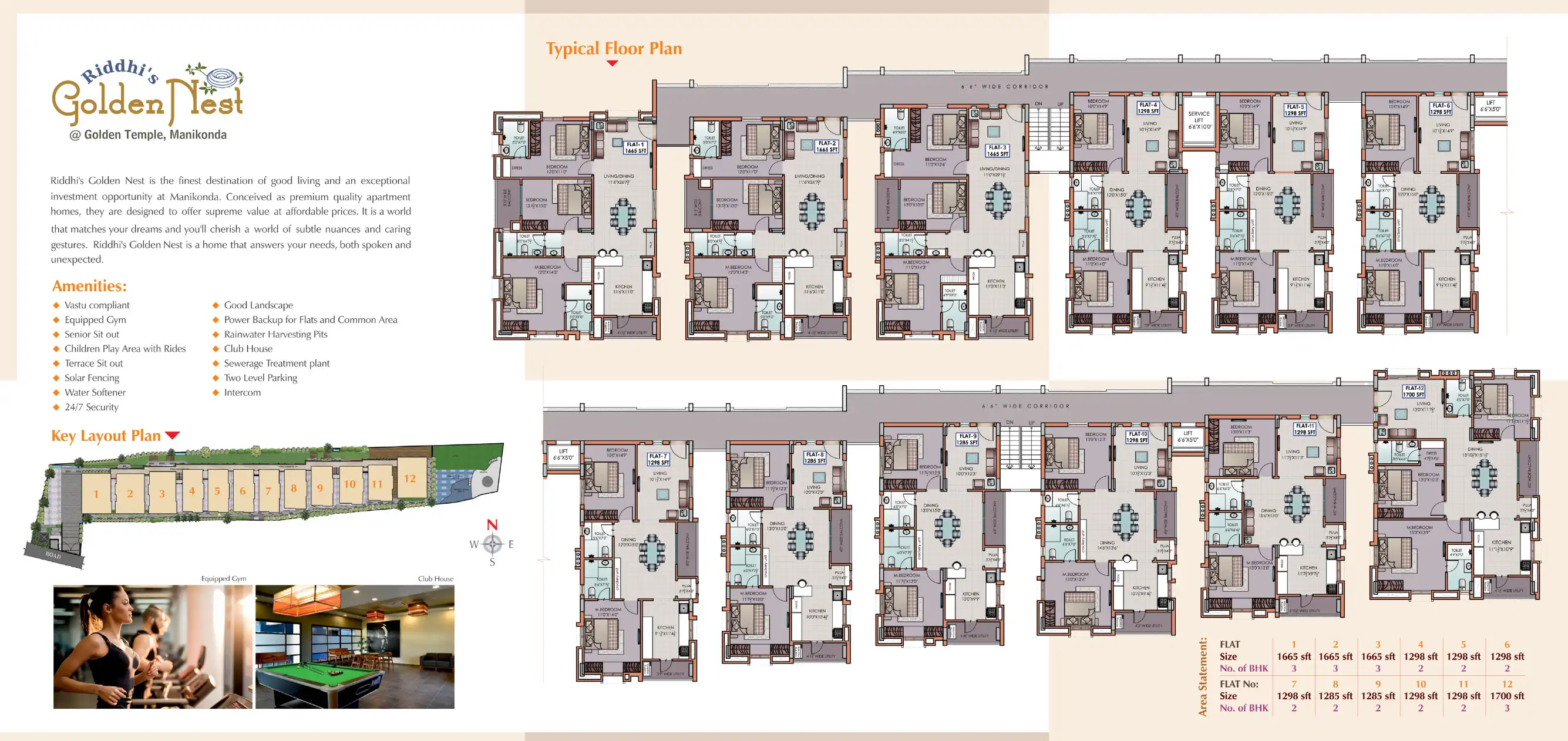 Gold Nest Floor Plans & Layout