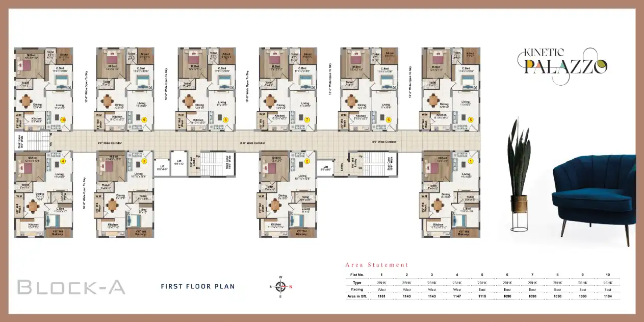 Kinetic Palazzo Floor Plans & Layout