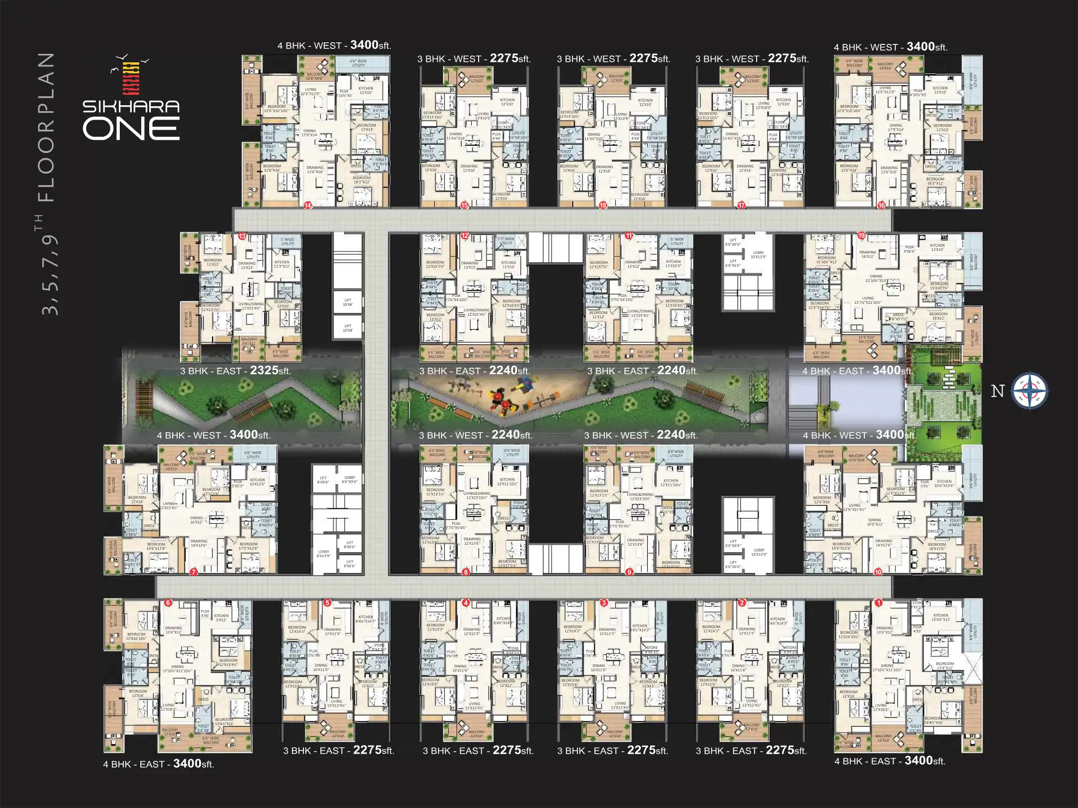 Sikhara One Floor Plans & Layout
