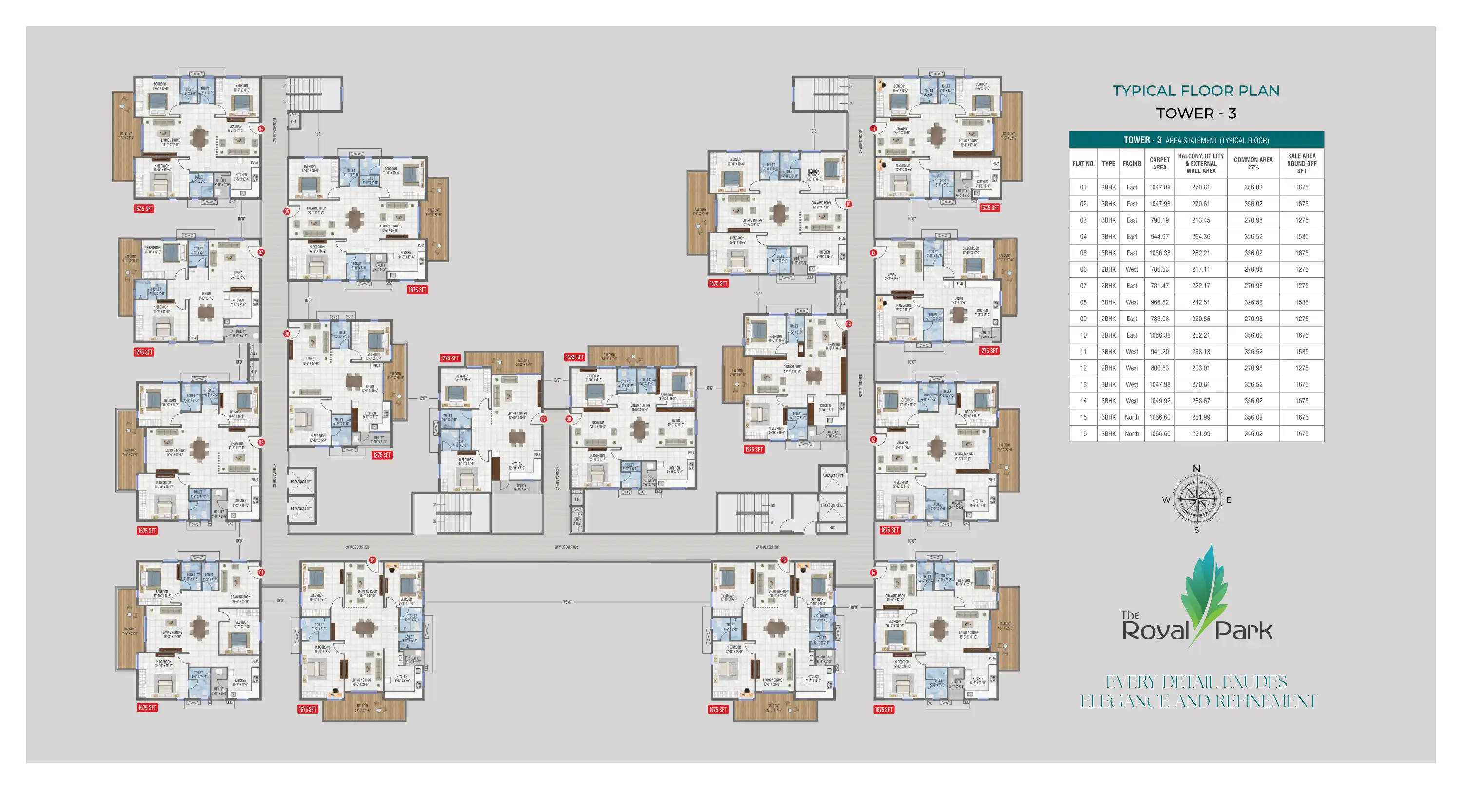 The Royal Park Floor Plans & Layout