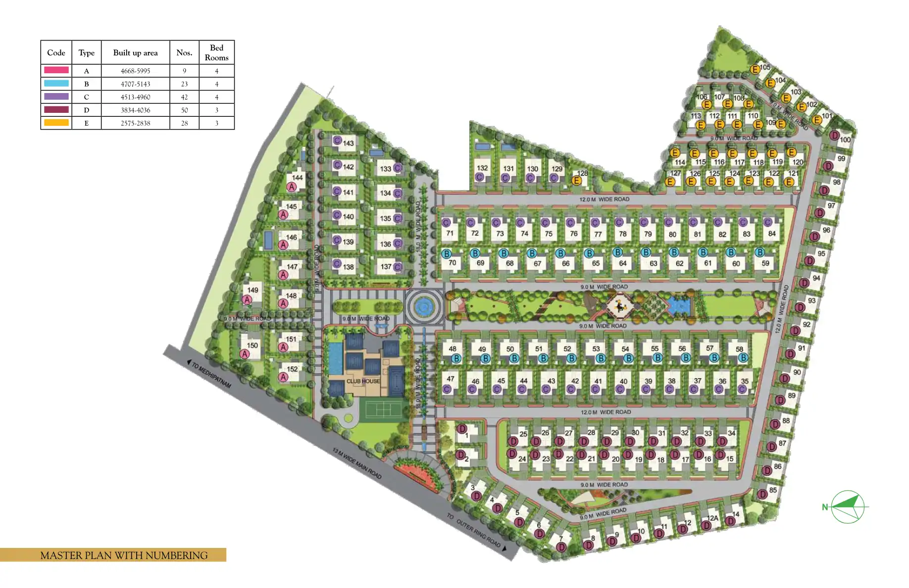 BR Enclave Floor Plans & Layout