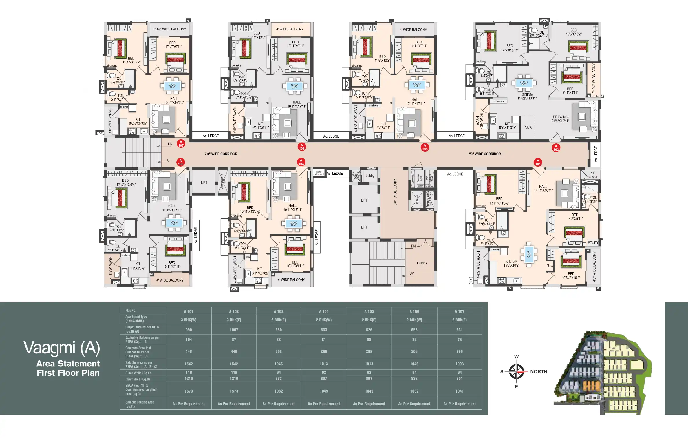 Sai Towers Floor Plans & Layout