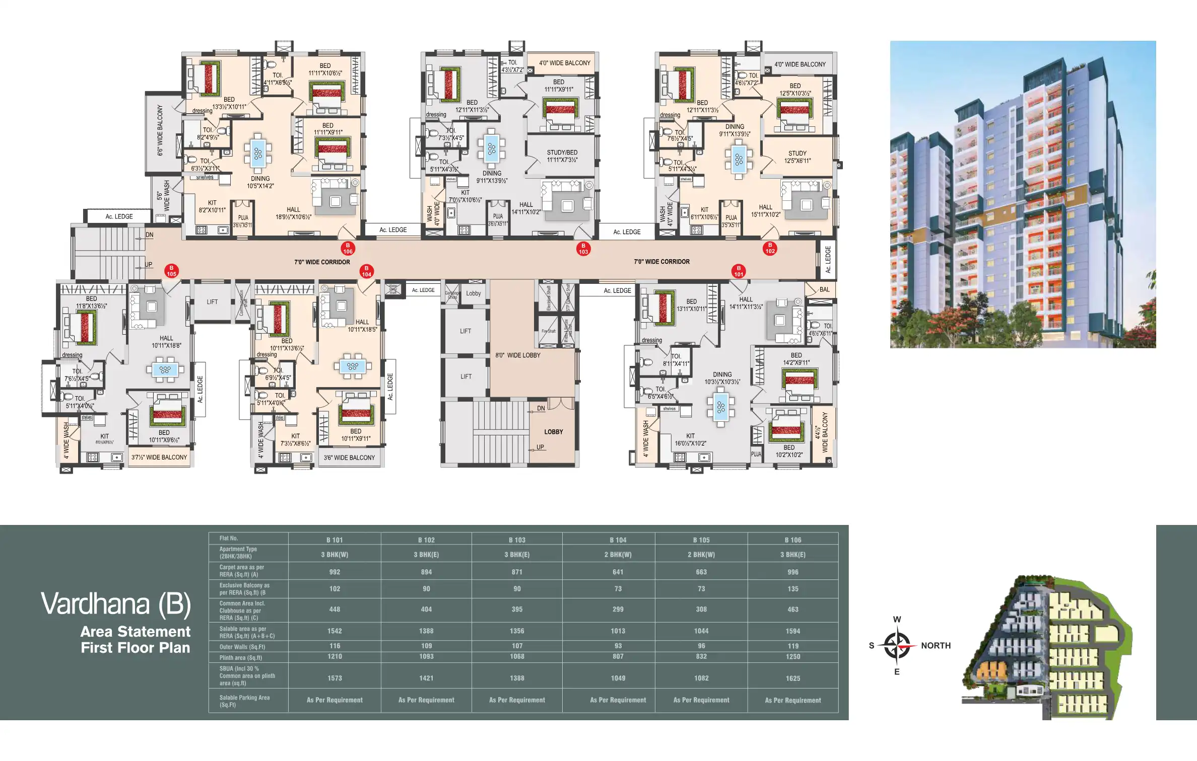 Sai Towers Floor Plans & Layout