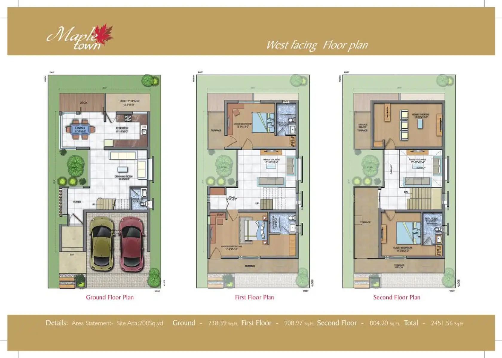 Maple Wood Floor Plans & Layout