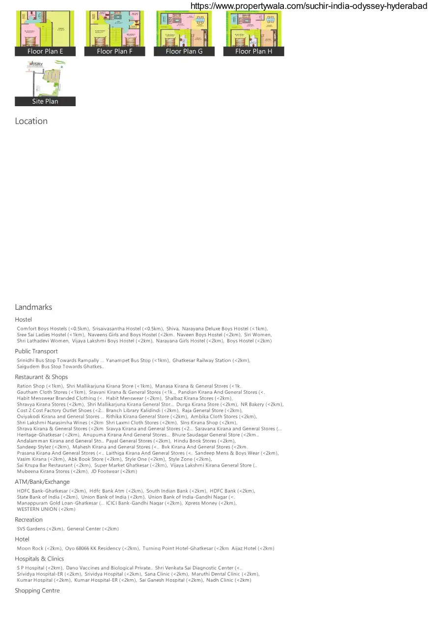 Sai Krupa Residency Floor Plans & Layout