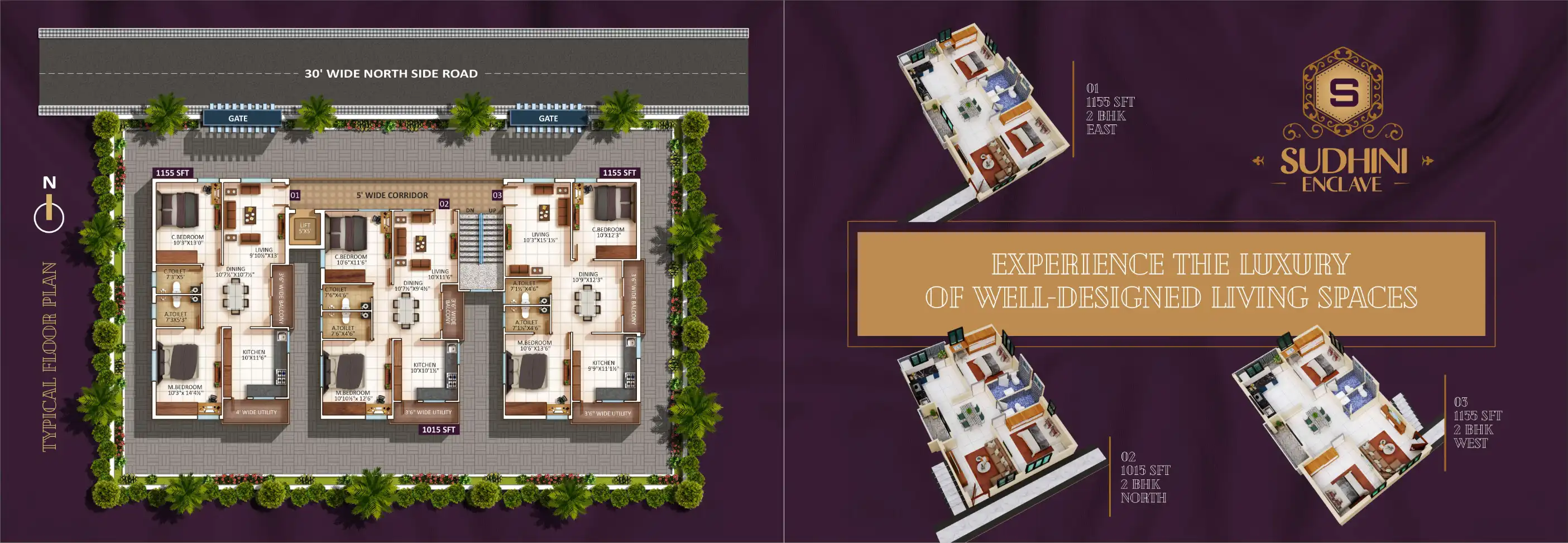 Sudhini Enclave Floor Plans & Layout