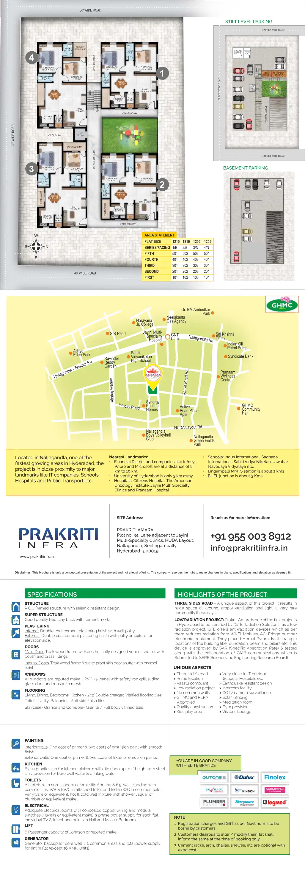 Prakriti Homes Floor Plans & Layout