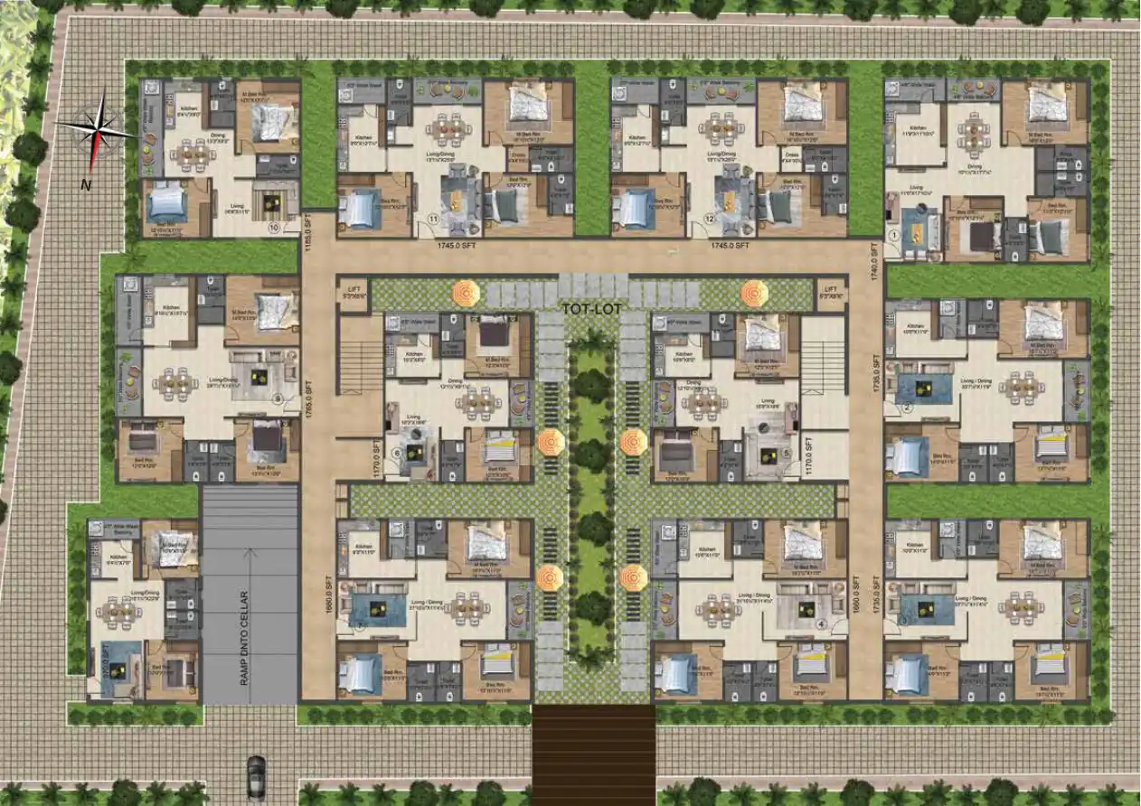 Fairmount Square Floor Plans & Layout