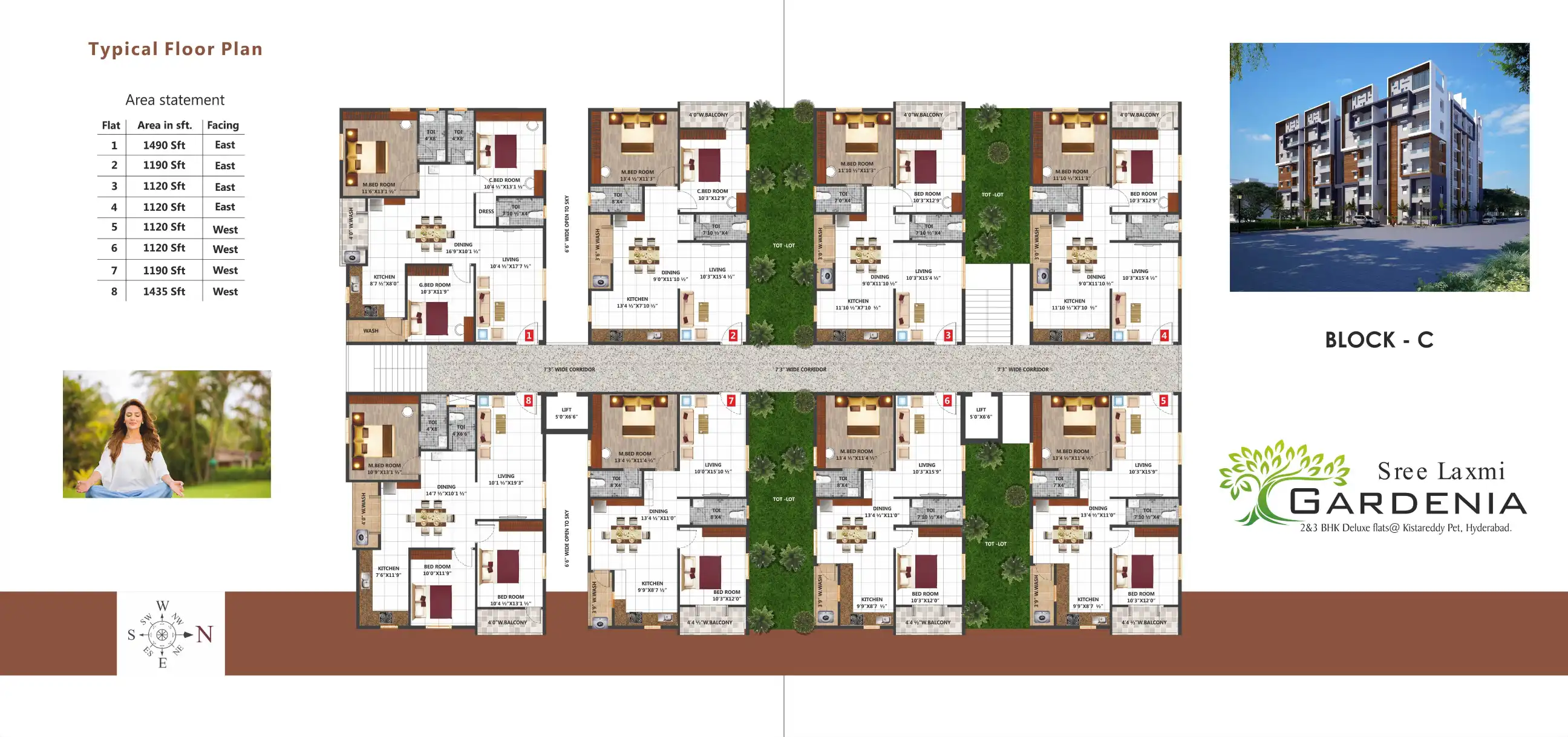 Sree Laxmi Gardenia Floor Plans & Layout
