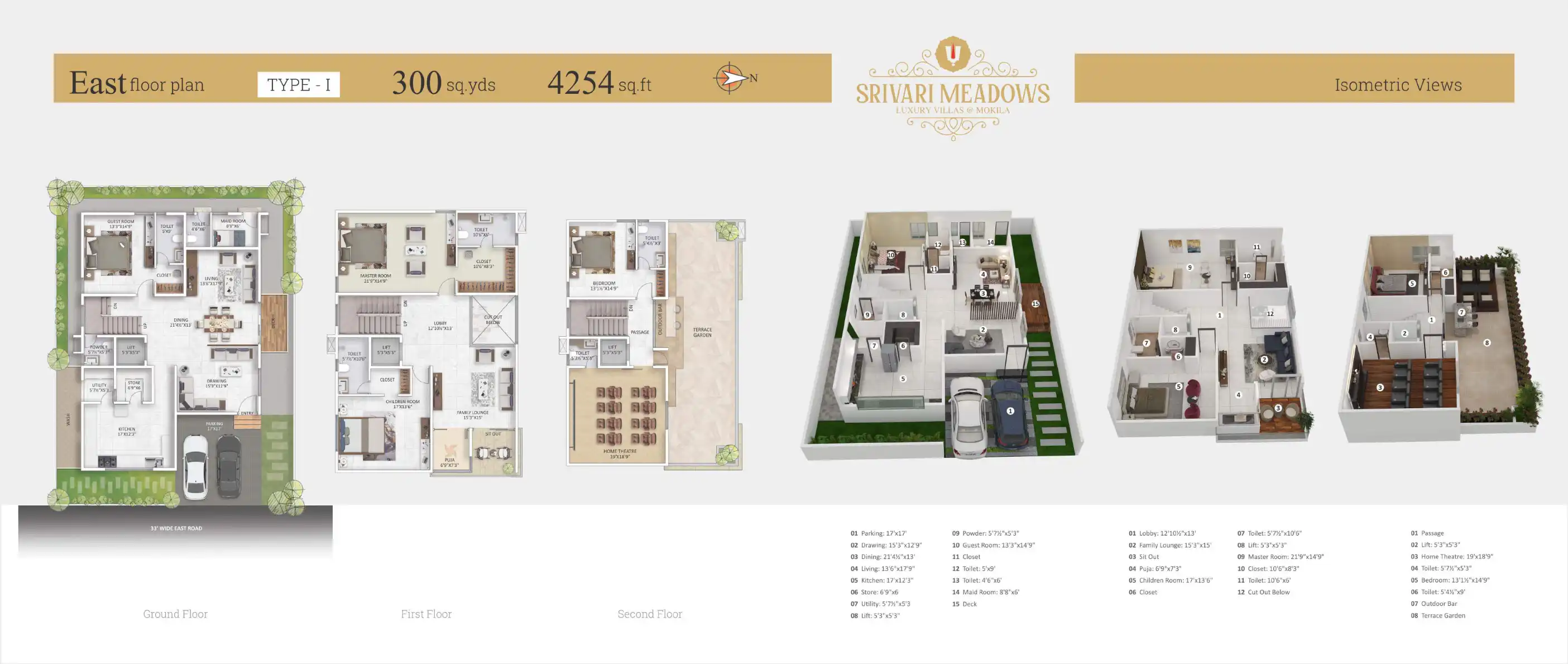 Srivari Meadows Floor Plans & Layout