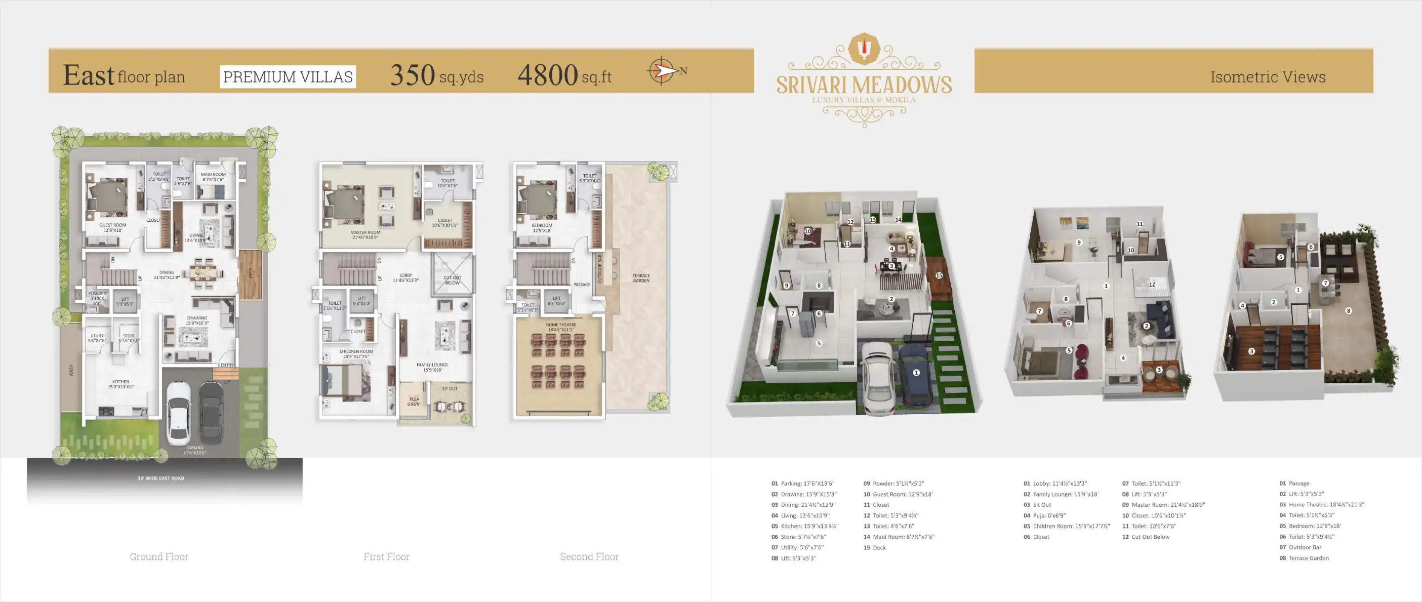 Srivari Meadows Floor Plans & Layout