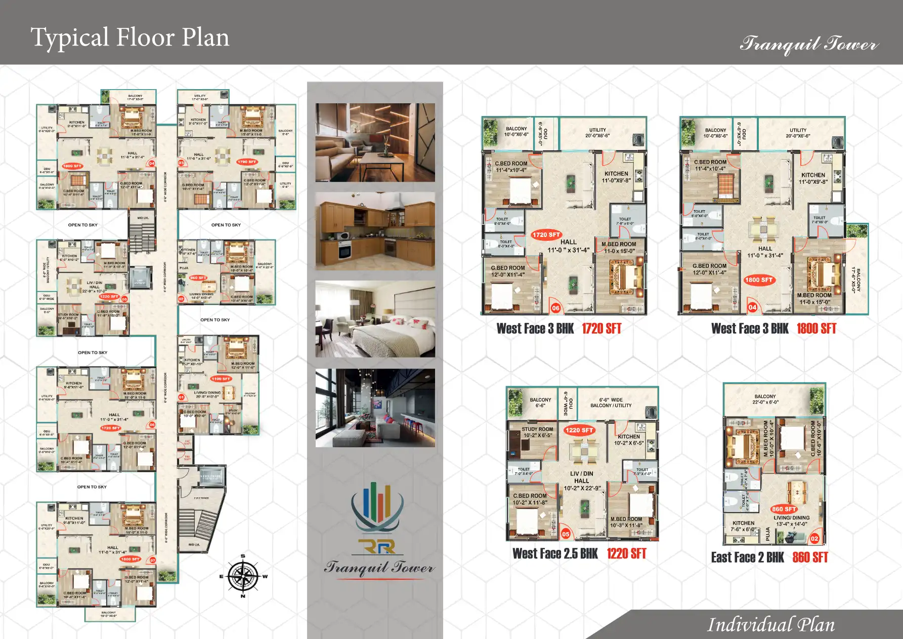 Tranquil Tower Floor Plans & Layout