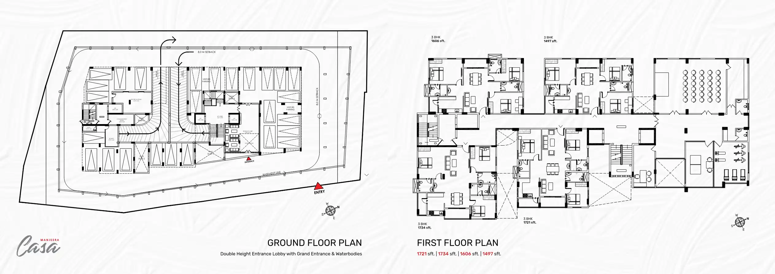 Manjeera Casa Floor Plans & Layout
