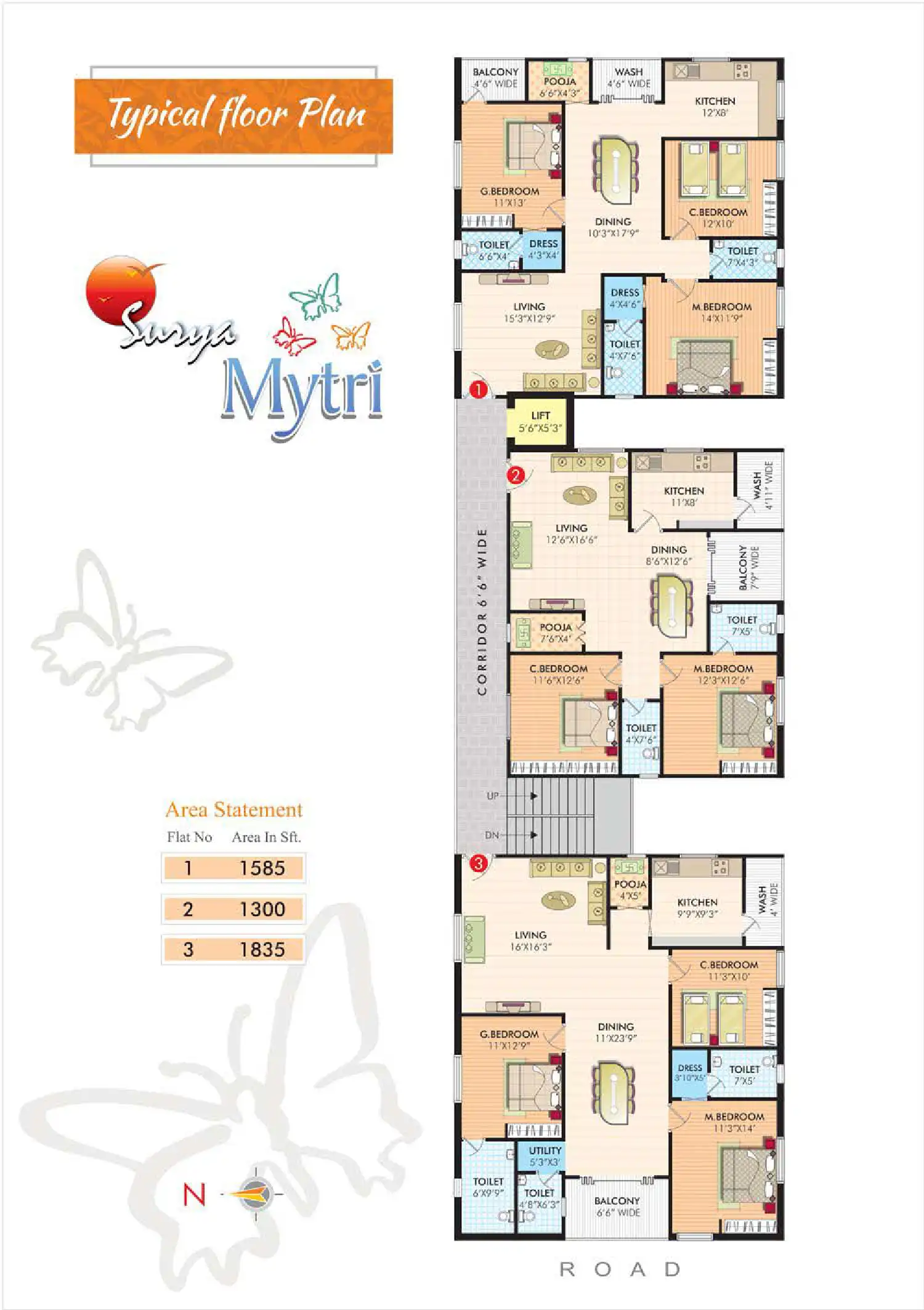 Surya Residency Floor Plans & Layout