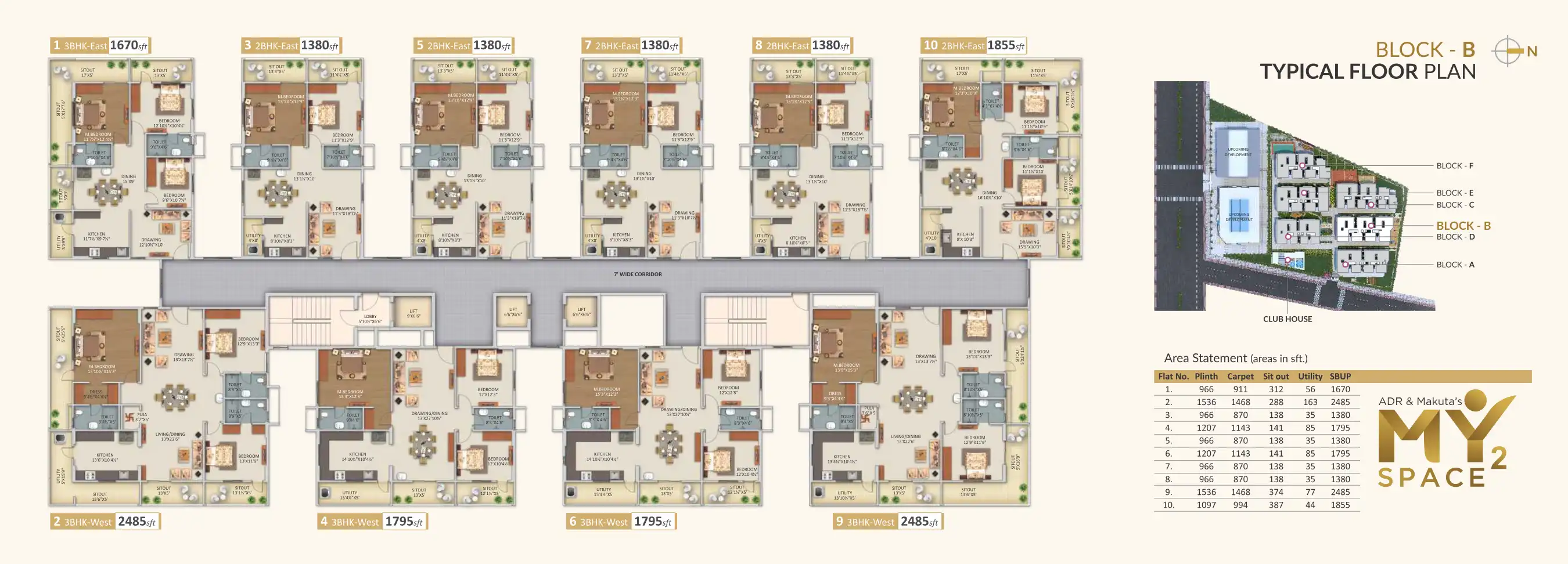 MY Space II Floor Plans & Layout