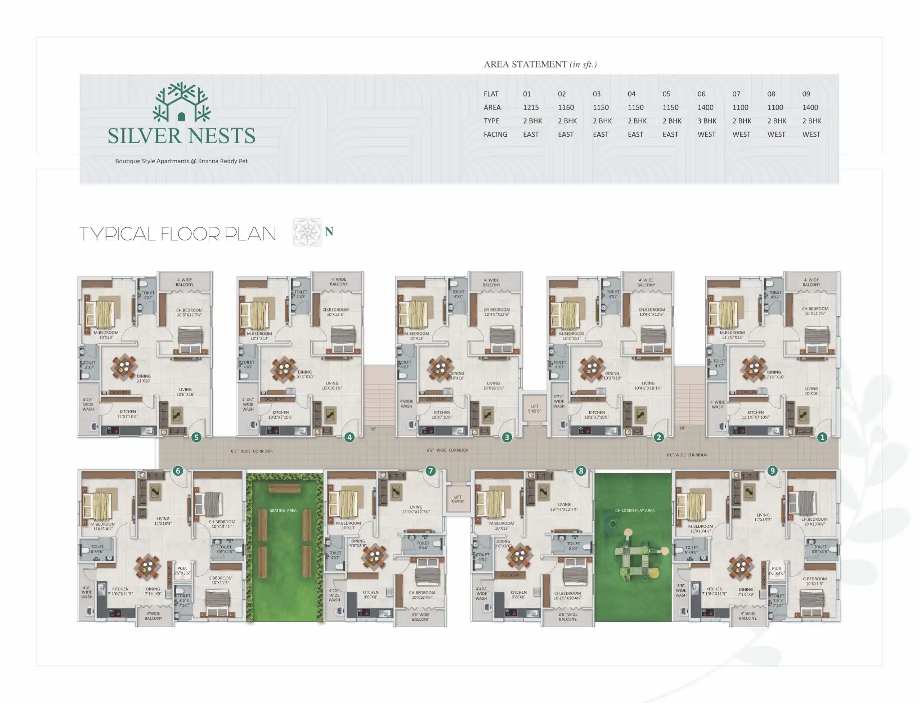 Silver Nests Floor Plans & Layout
