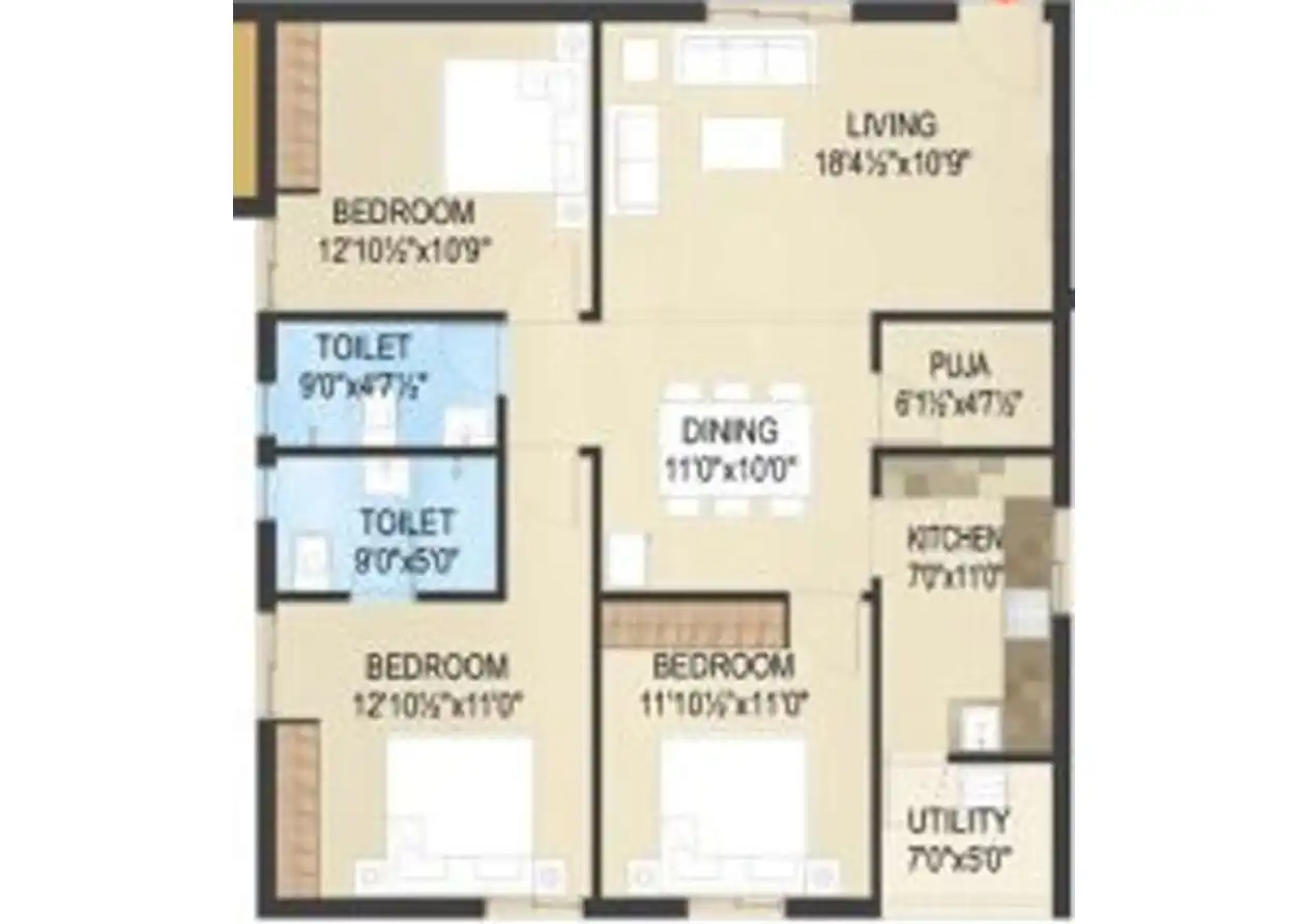 Tnr Phool Deep Greens Floor Plans & Layout