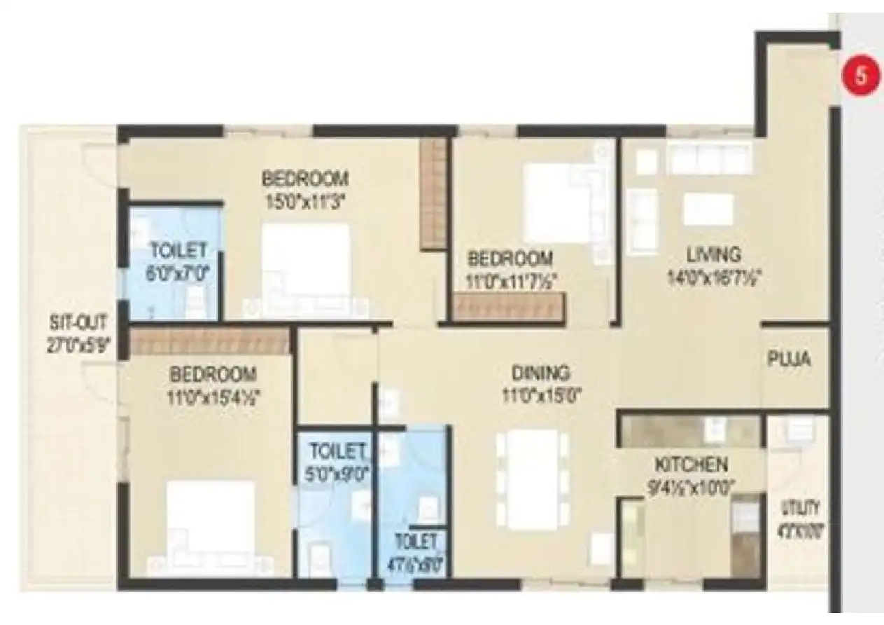Tnr Phool Deep Greens Floor Plans & Layout