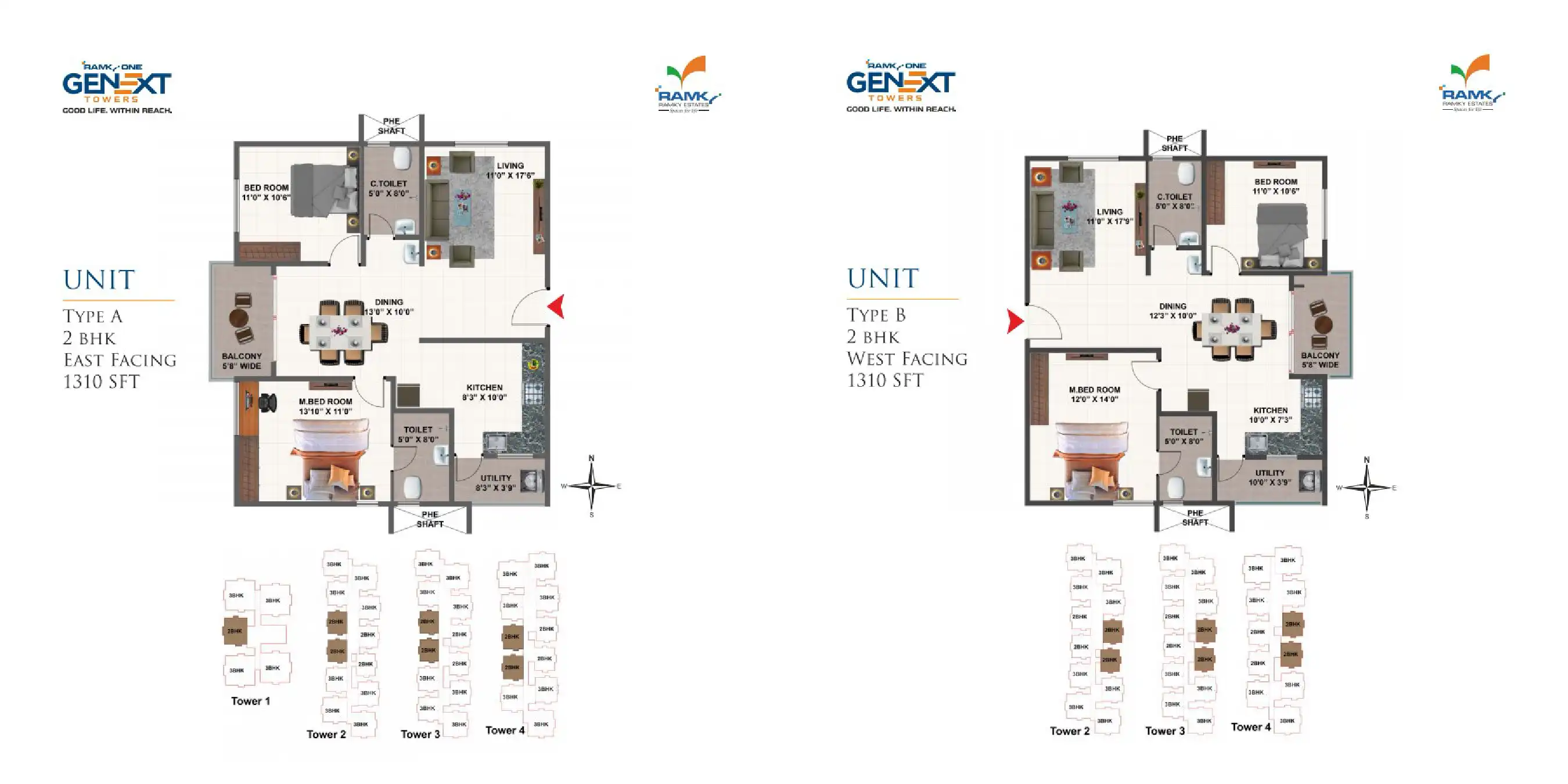 Ramky Genext Square Floor Plans & Layout