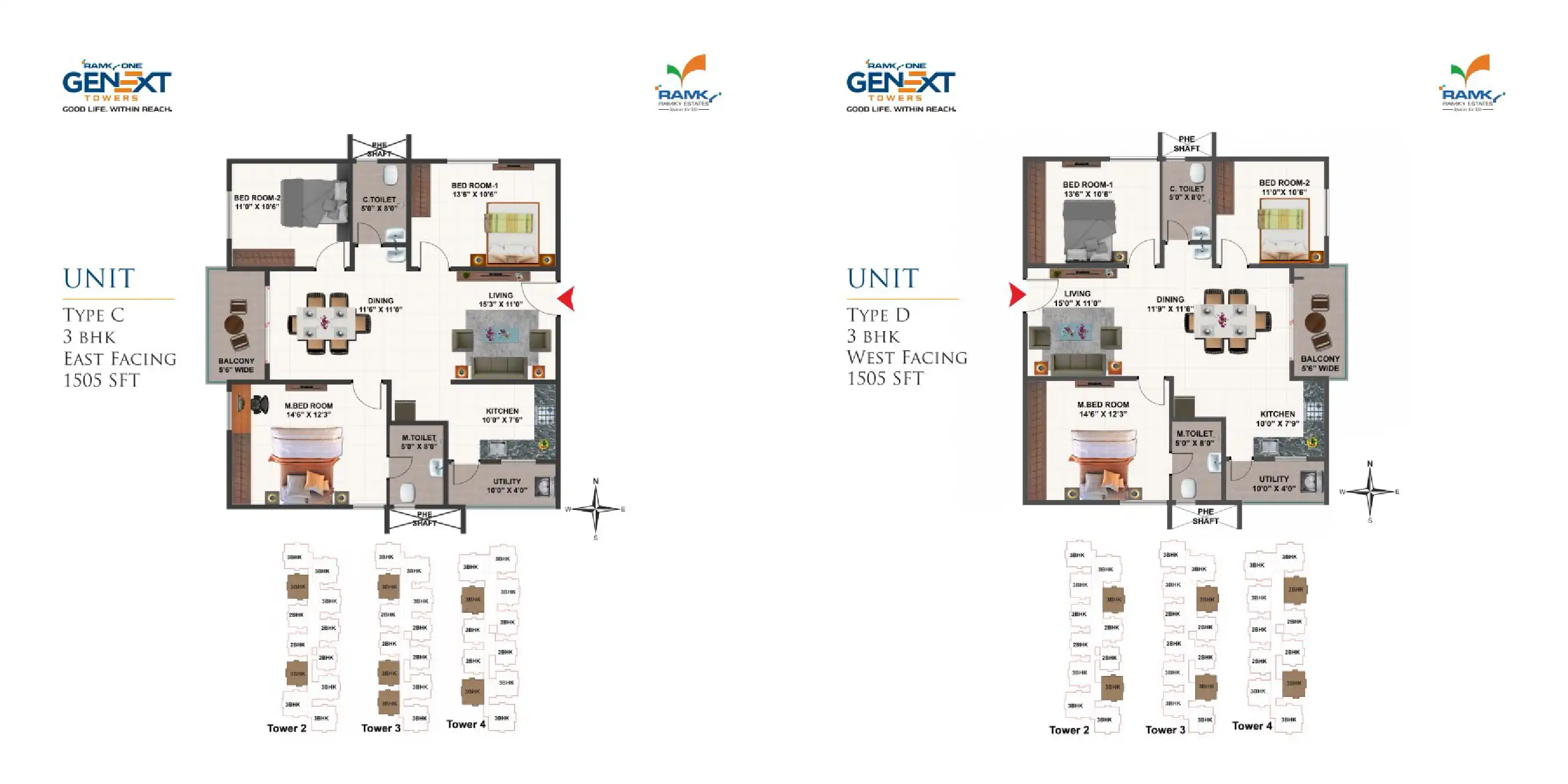 Ramky Genext Square Floor Plans & Layout