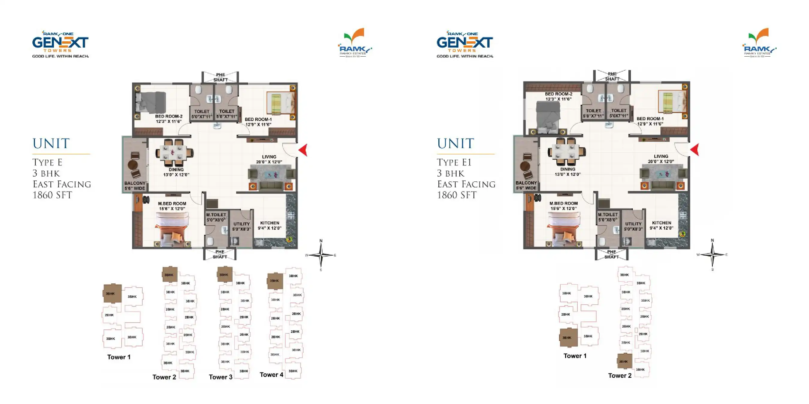 Ramky Genext Square Floor Plans & Layout