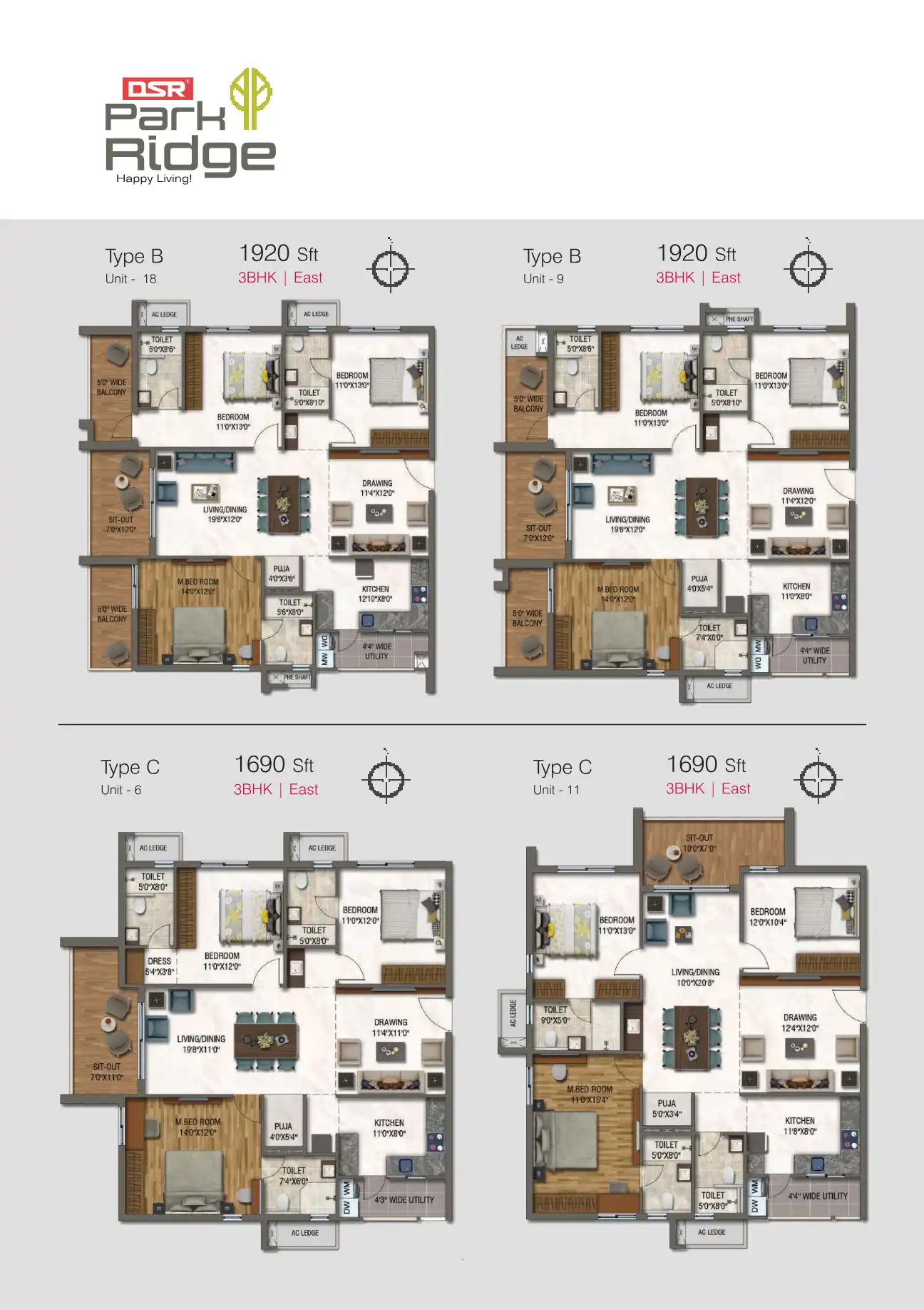 Dsr Park Ridge Floor Plans & Layout