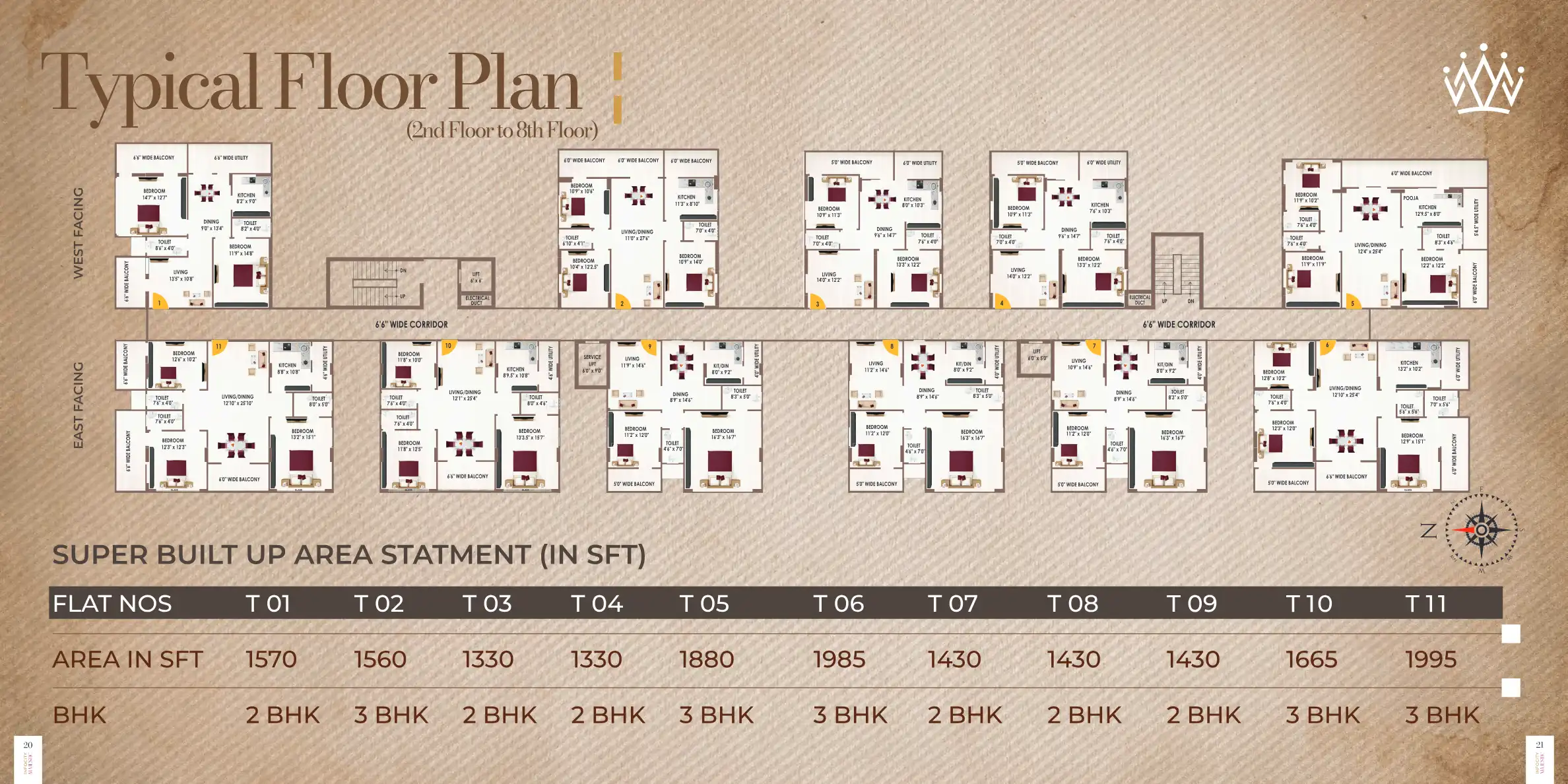Infocity Majestic Floor Plans & Layout