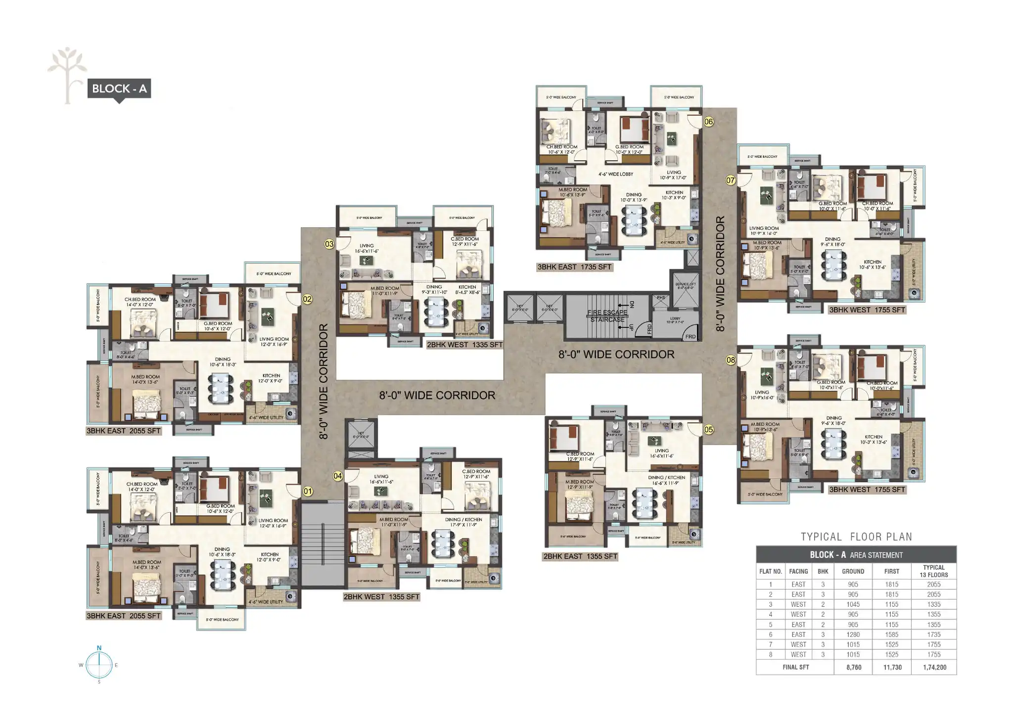 Udaya Skyvert Floor Plans & Layout