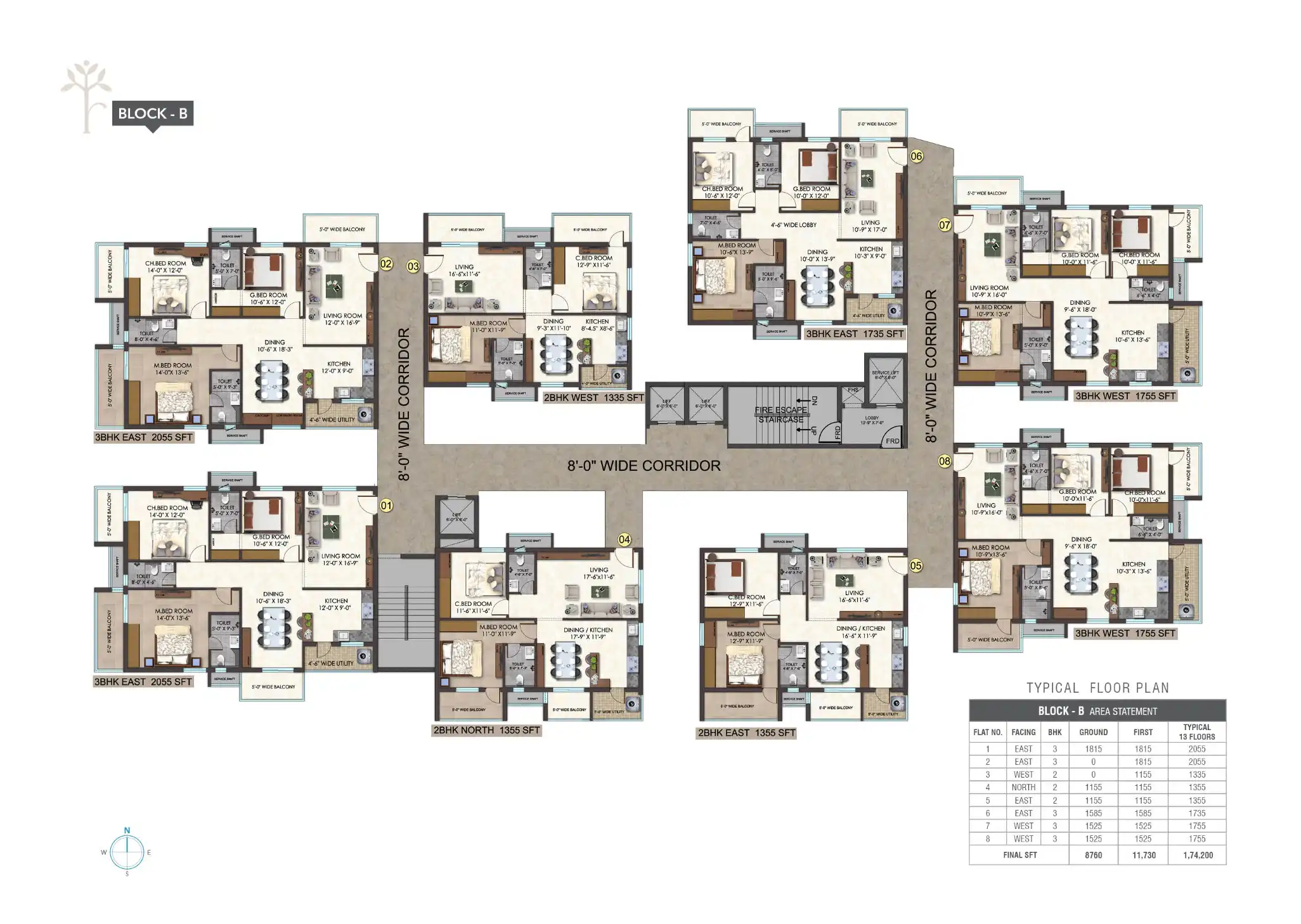 Udaya Skyvert Floor Plans & Layout