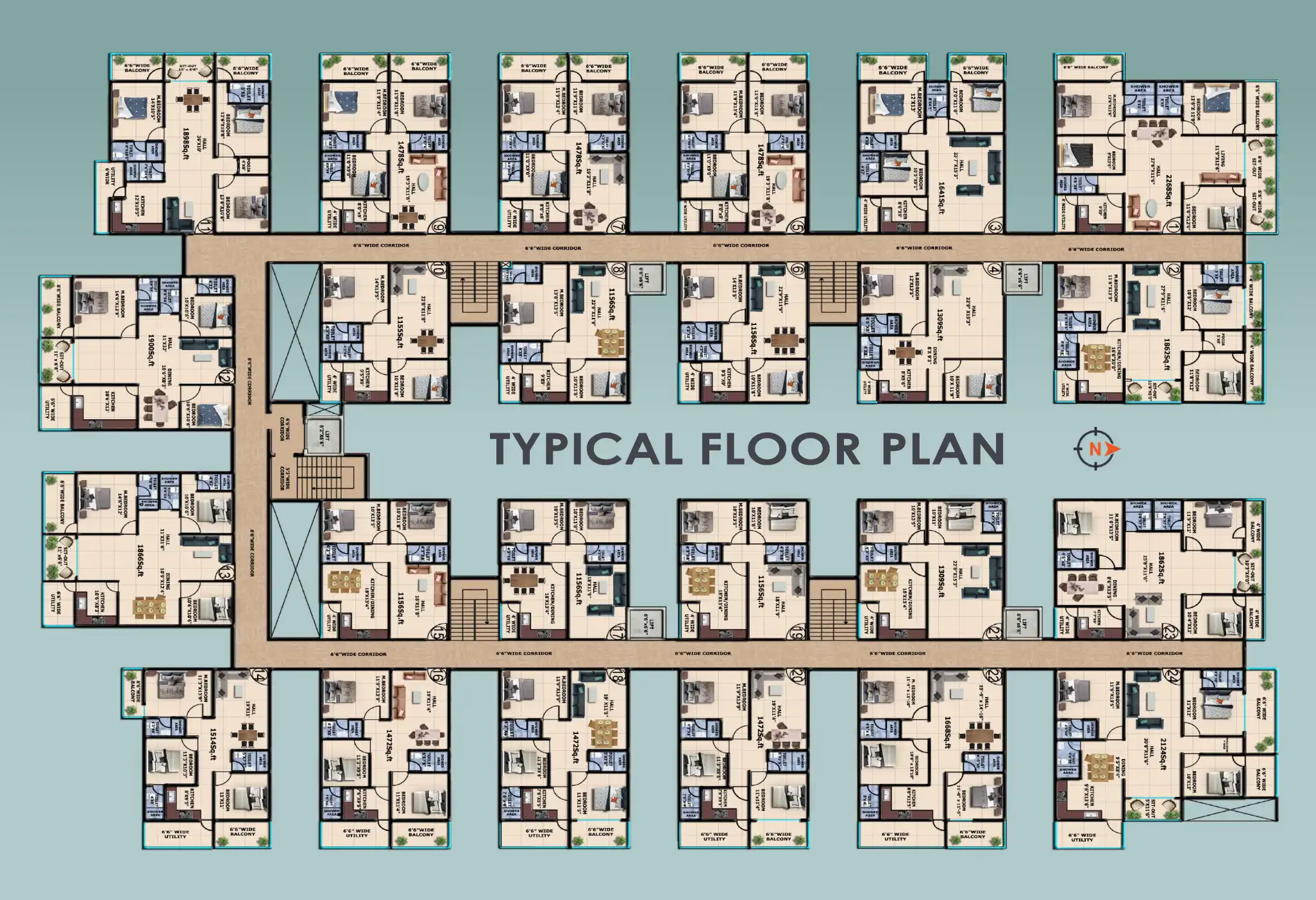 One Adobe Floor Plans & Layout