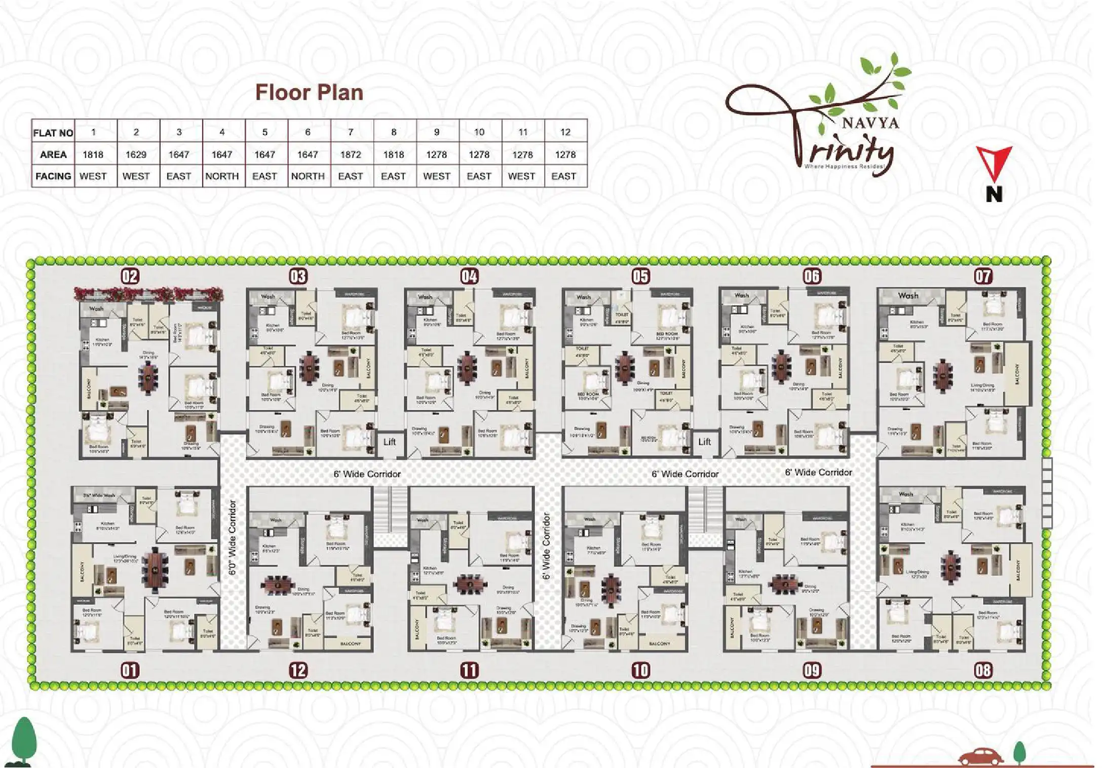 Navya Trinity Floor Plans & Layout