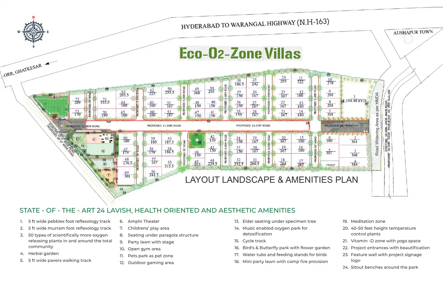 Eco O2 Zone Villas Floor Plans & Layout