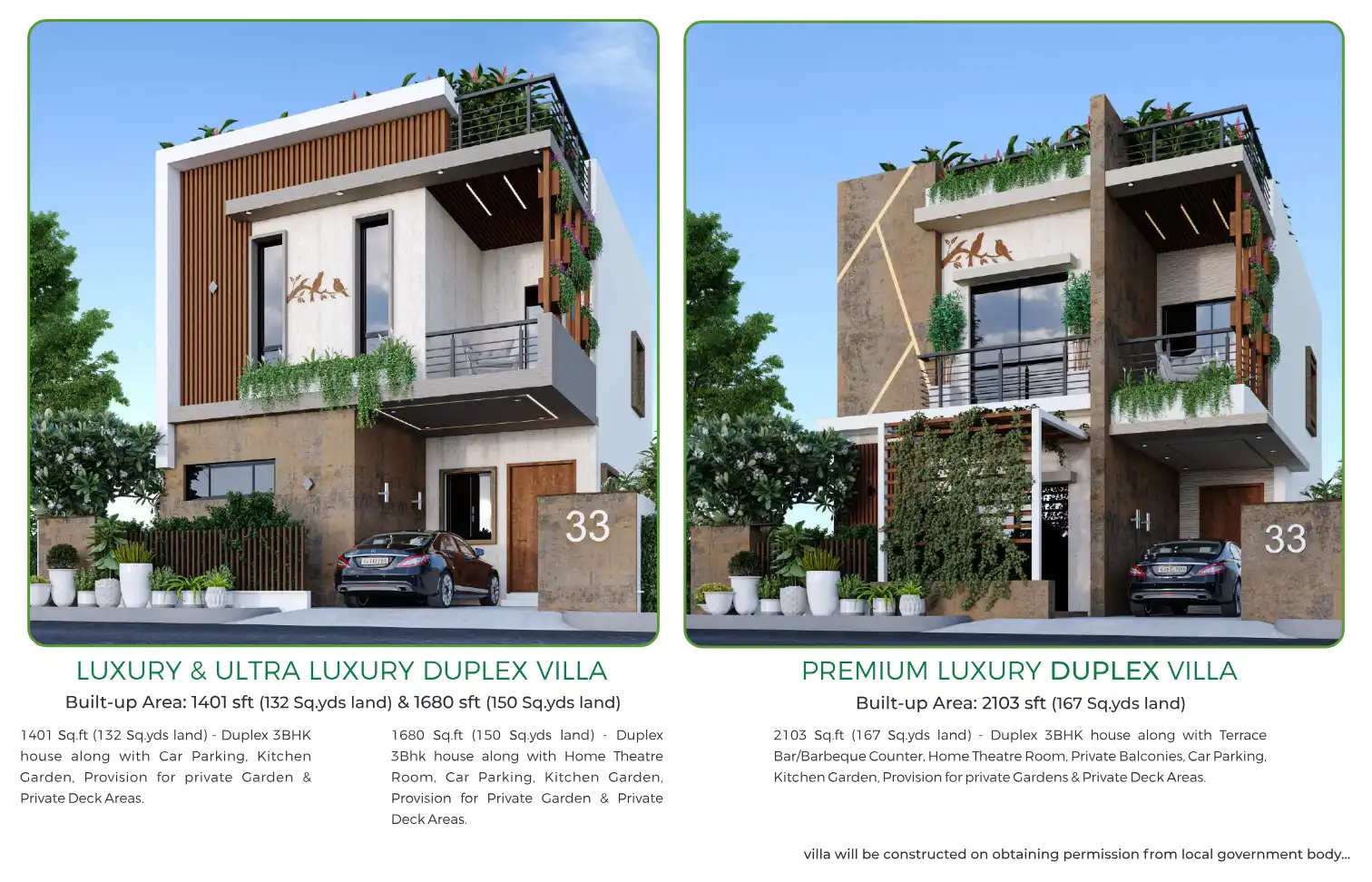 Eco O2 Zone Villas Floor Plans & Layout